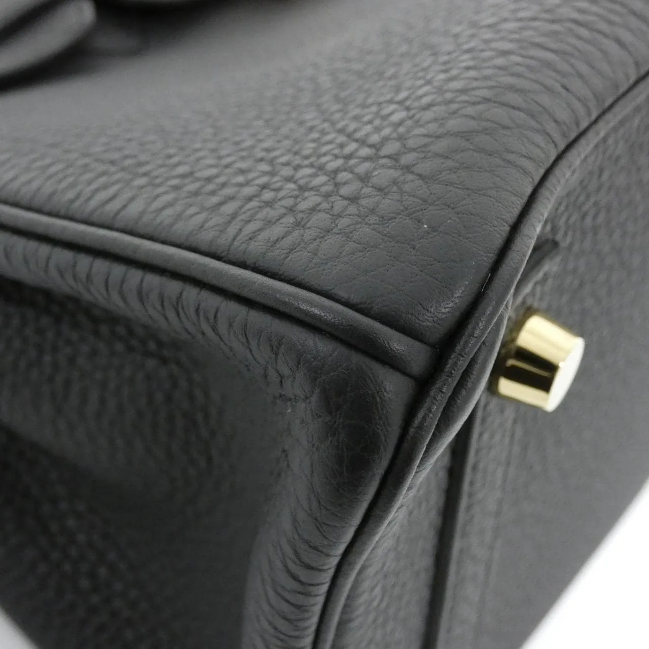 HERMES Birkin 076215CC Handbag Togo Black Togo Leather Rank A - Thumbnail 3