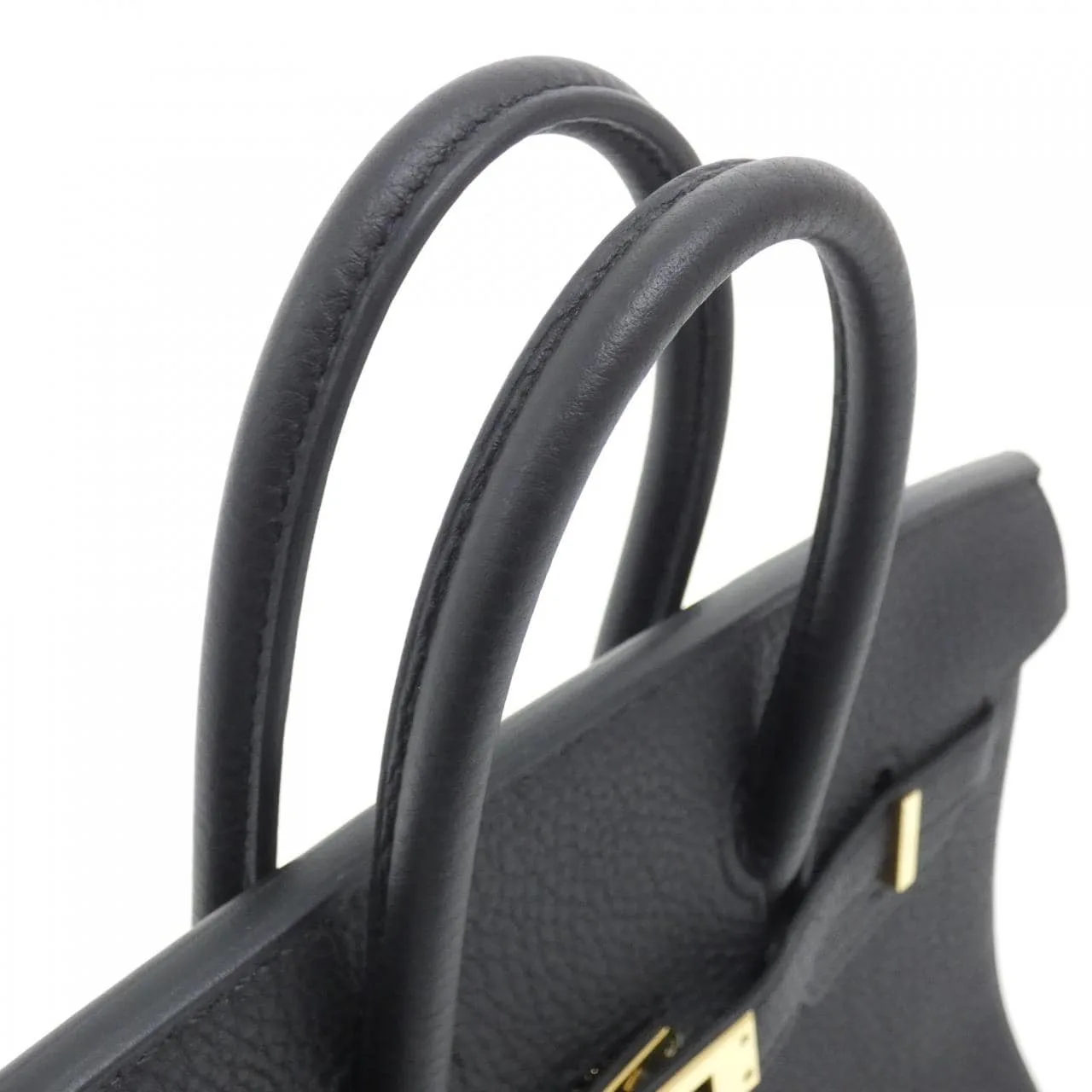 HERMES Birkin 076215CC Handbag Togo Black Togo Leather Rank A - Thumbnail 6