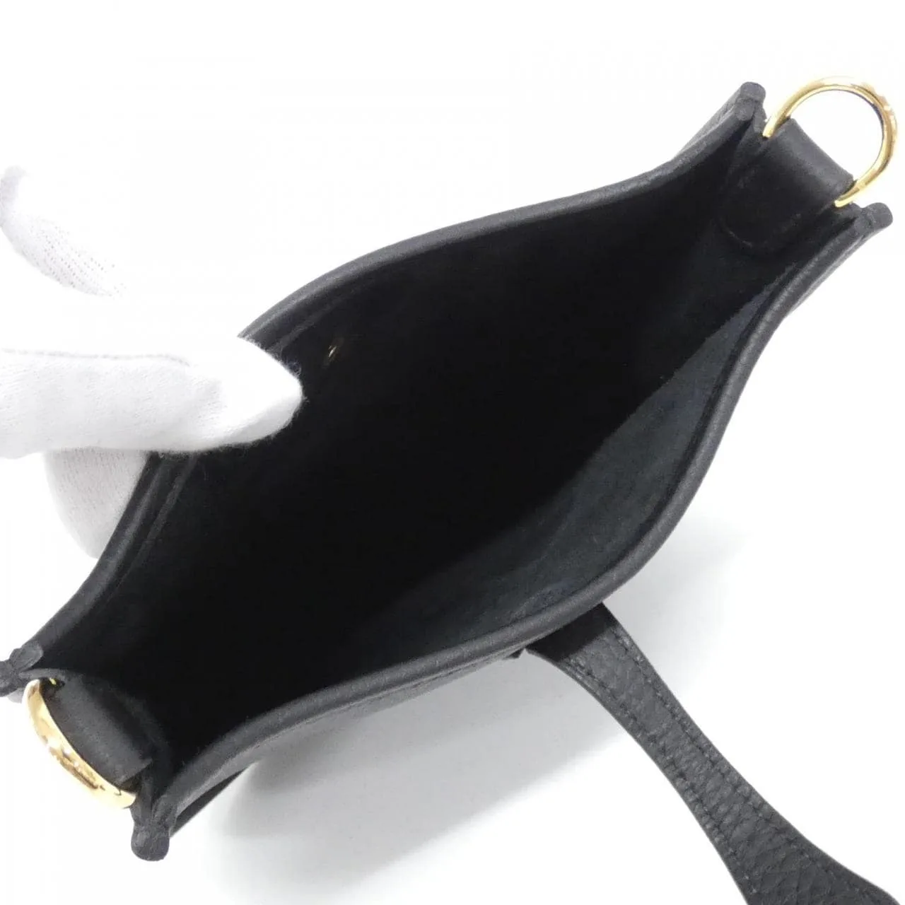 HERMES Evelyne 069426CC Shoulder Clemence Black Clemence Leather Unused - Thumbnail 5