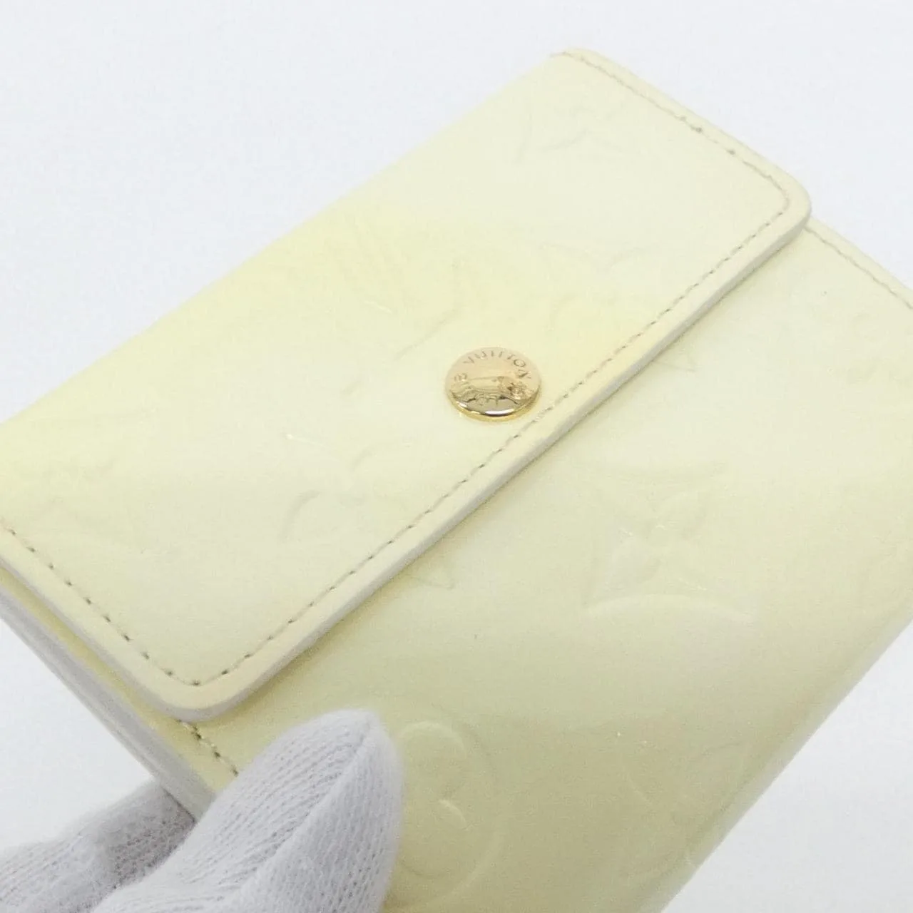 LOUIS VUITTON M91357 Coin Case Vernis Black Vernis Rank B - Thumbnail 3