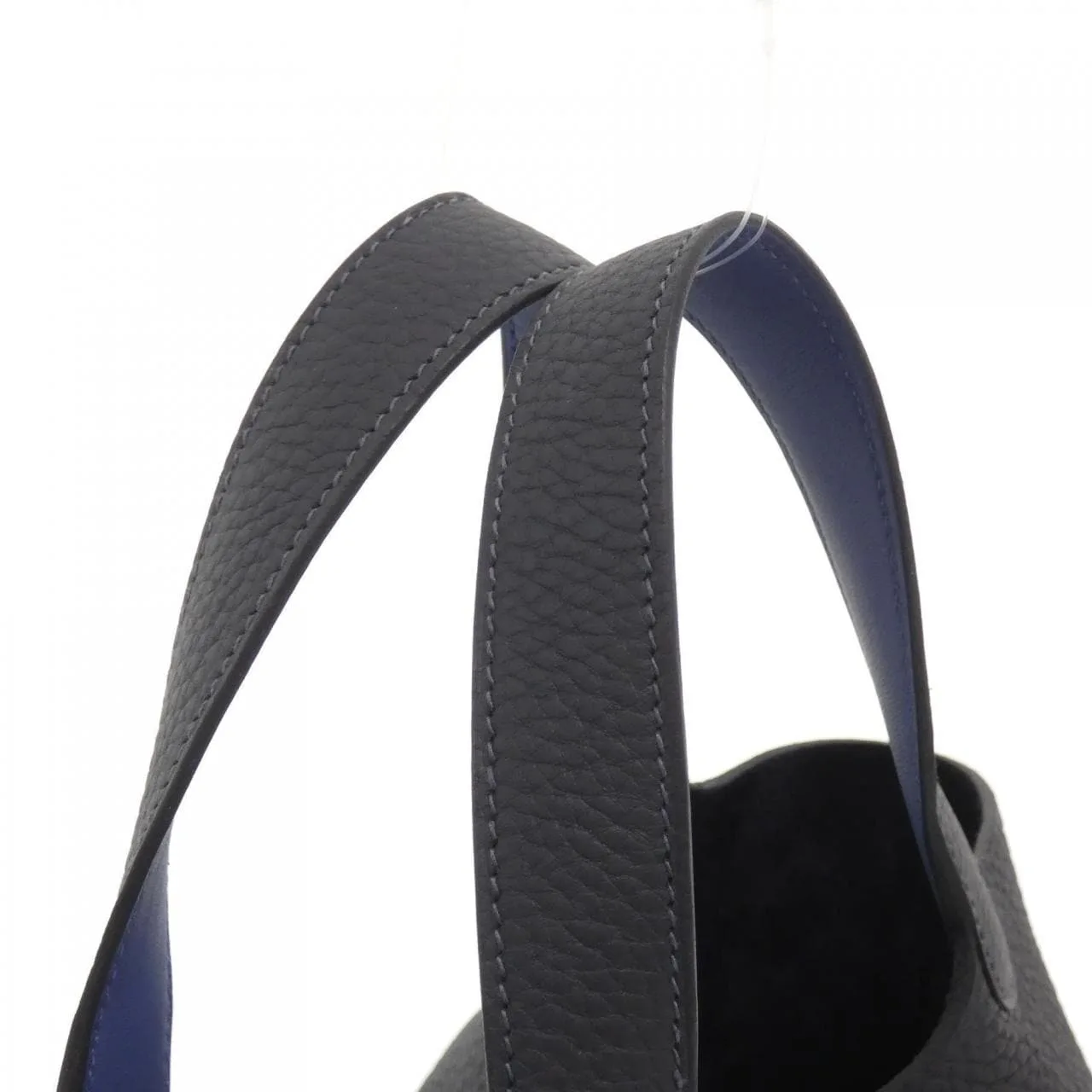 HERMES Picotin 069560CK Handbag Clemence Blue Clemence Leather Unused - Thumbnail 4