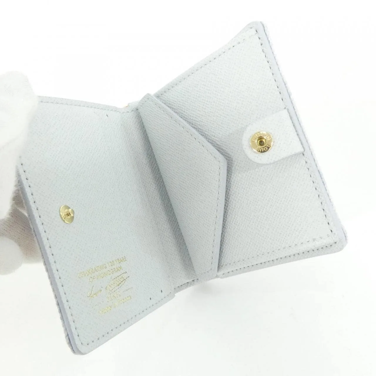 LOUIS VUITTON M28273 Wallet Monogram Blue Monogram Rank A - Thumbnail 3