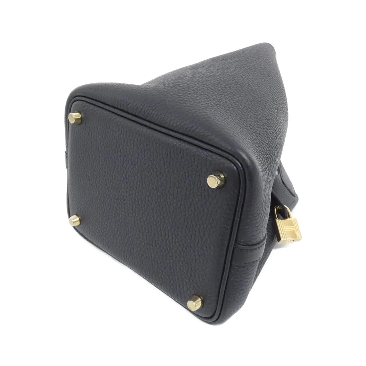 HERMES Picotin 056289CC Handbag Clemence Black Clemence Leather Unused - Thumbnail 2