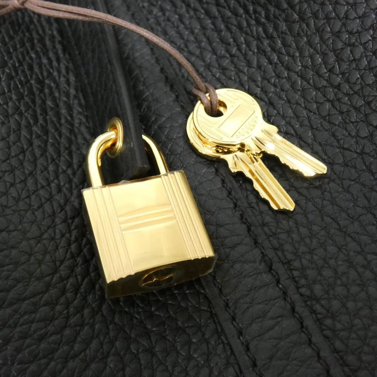 HERMES Picotin 056289CC Handbag Clemence Black Clemence Leather Unused - Thumbnail 3