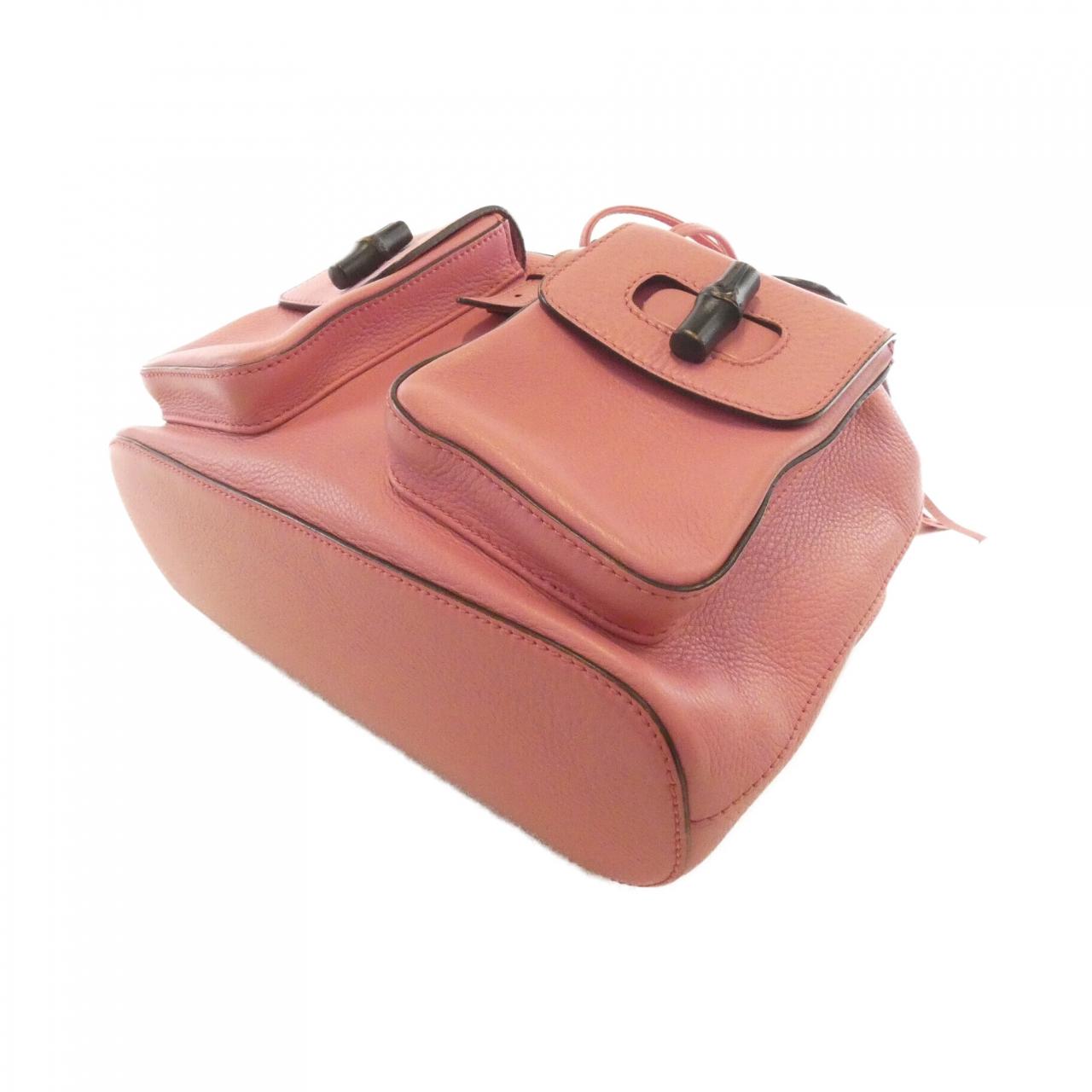 GUCCI Bamboo Daily 370833 A7M0N Backpack Leather 3