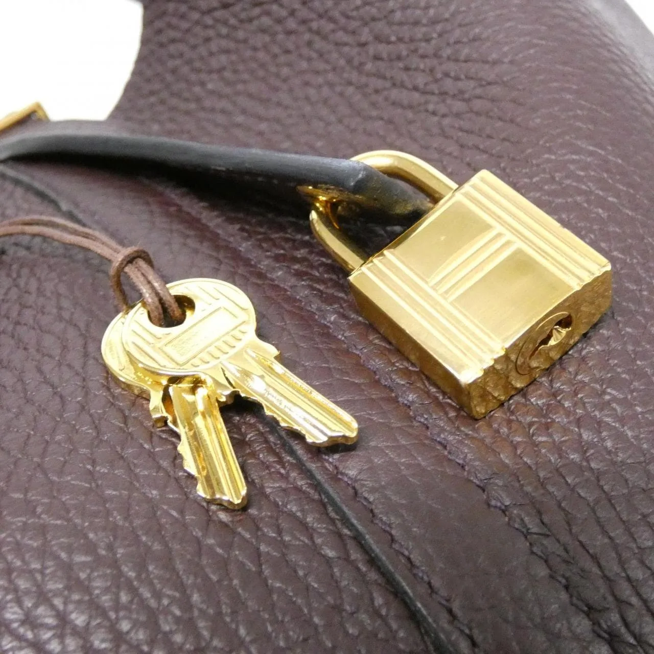 HERMES Picotin 060991CC Handbag Clemence Black Clemence Leather Rank A - Thumbnail 3
