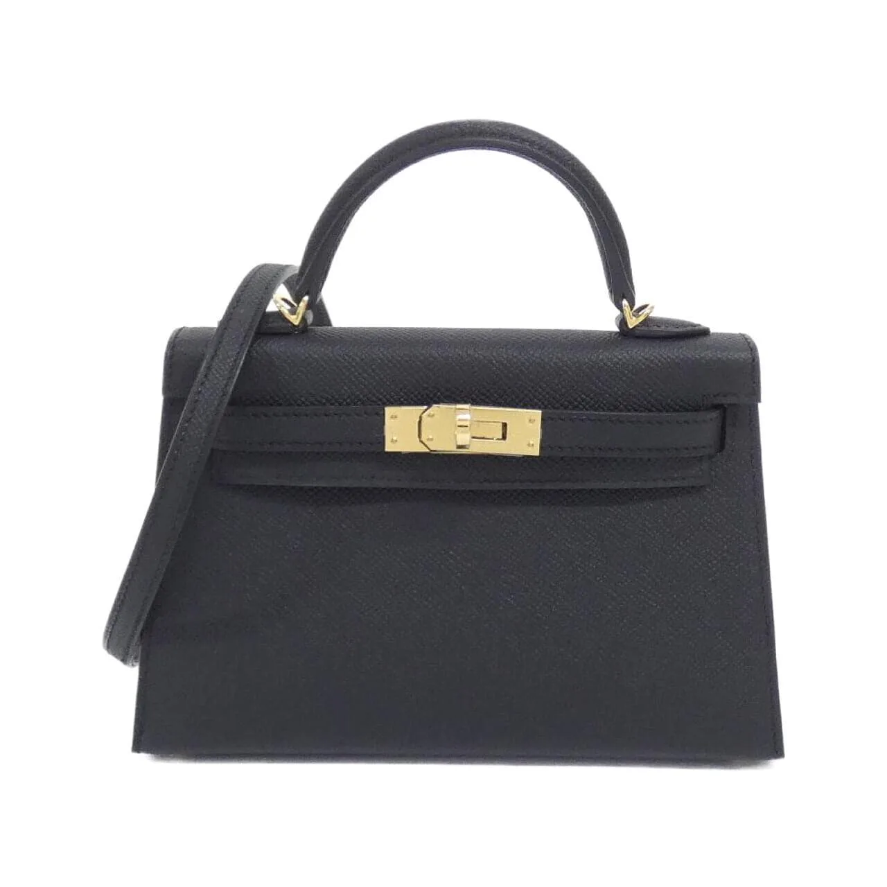 HERMES Kelly 071302CC Handbag Epsom Black