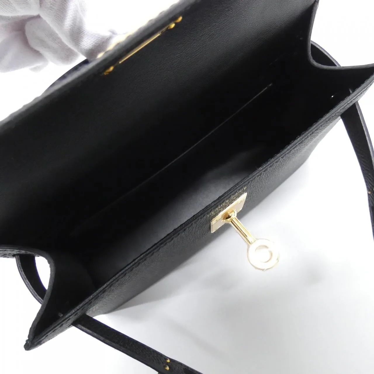HERMES Kelly 071302CC Handbag Epsom Black Epsom Leather Unused - Thumbnail 5