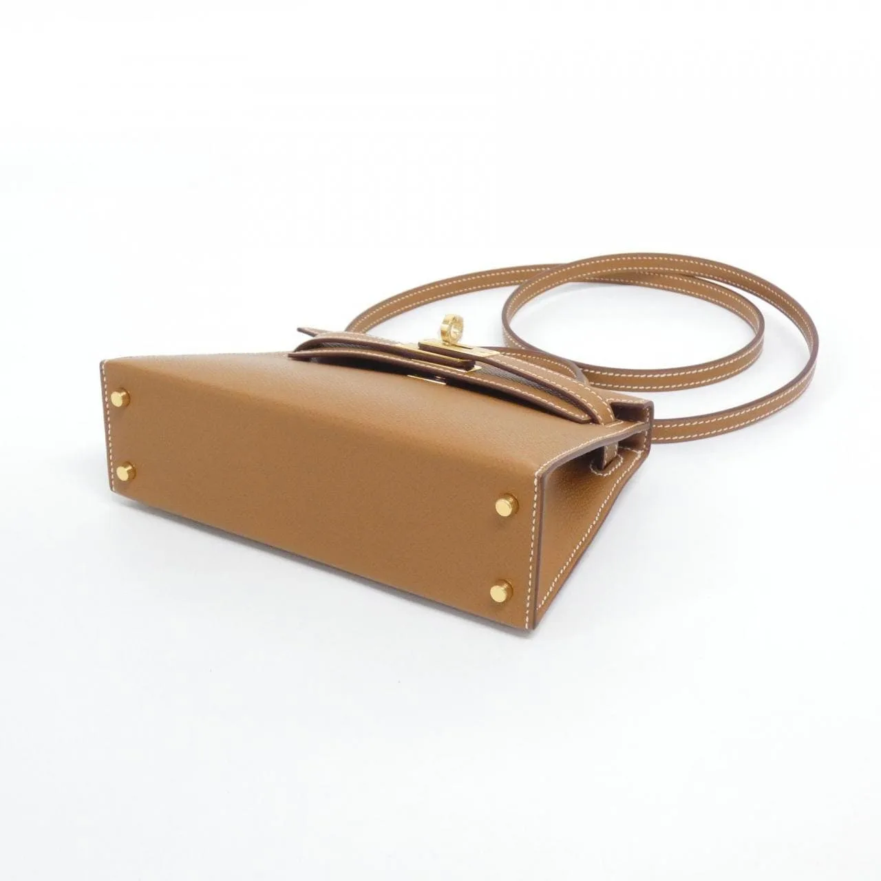 HERMES Kelly 071302CC Handbag Epsom Gold Epsom Leather Unused - Thumbnail 3