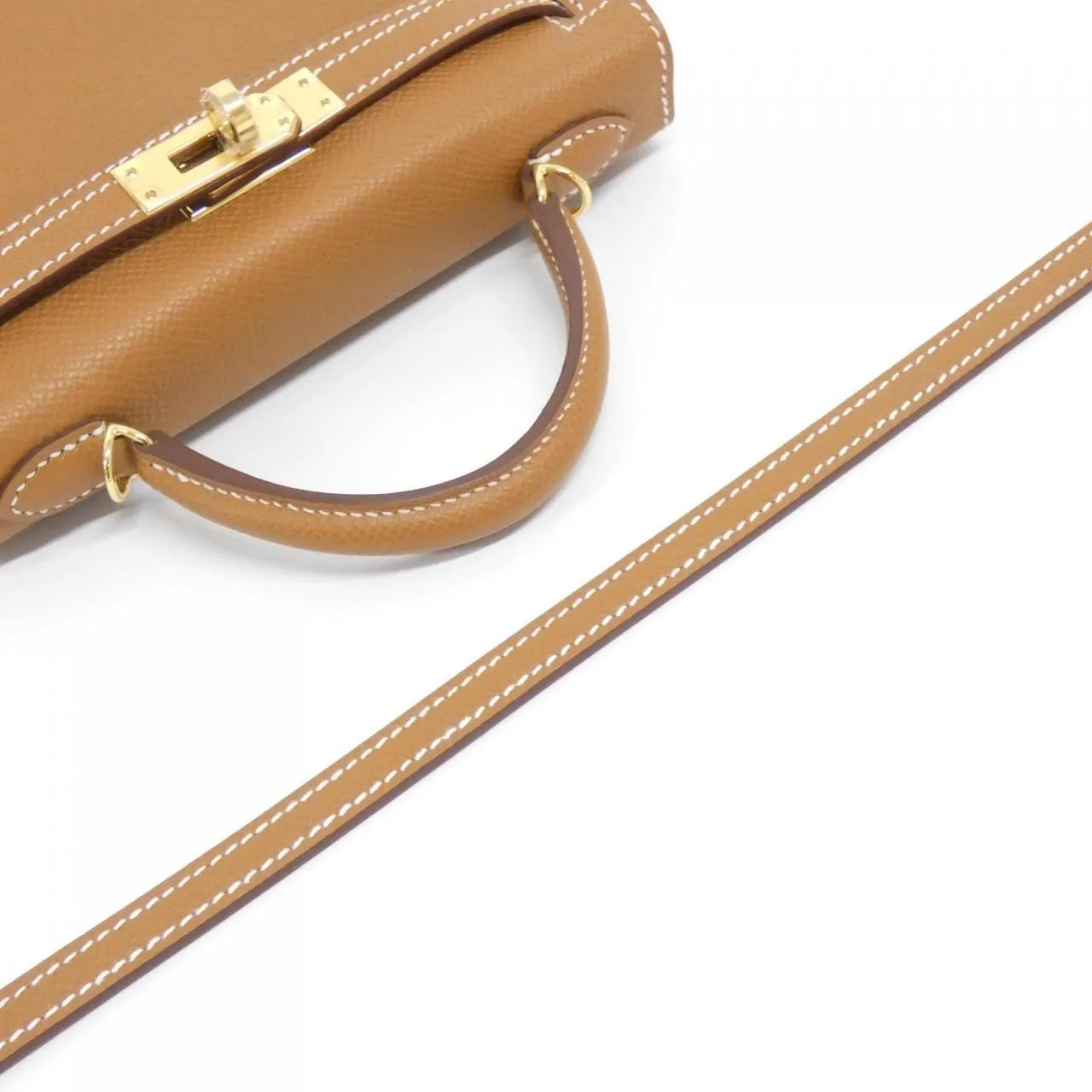 HERMES Kelly 071302CC Handbag Epsom Gold Epsom Leather Unused - Thumbnail 4