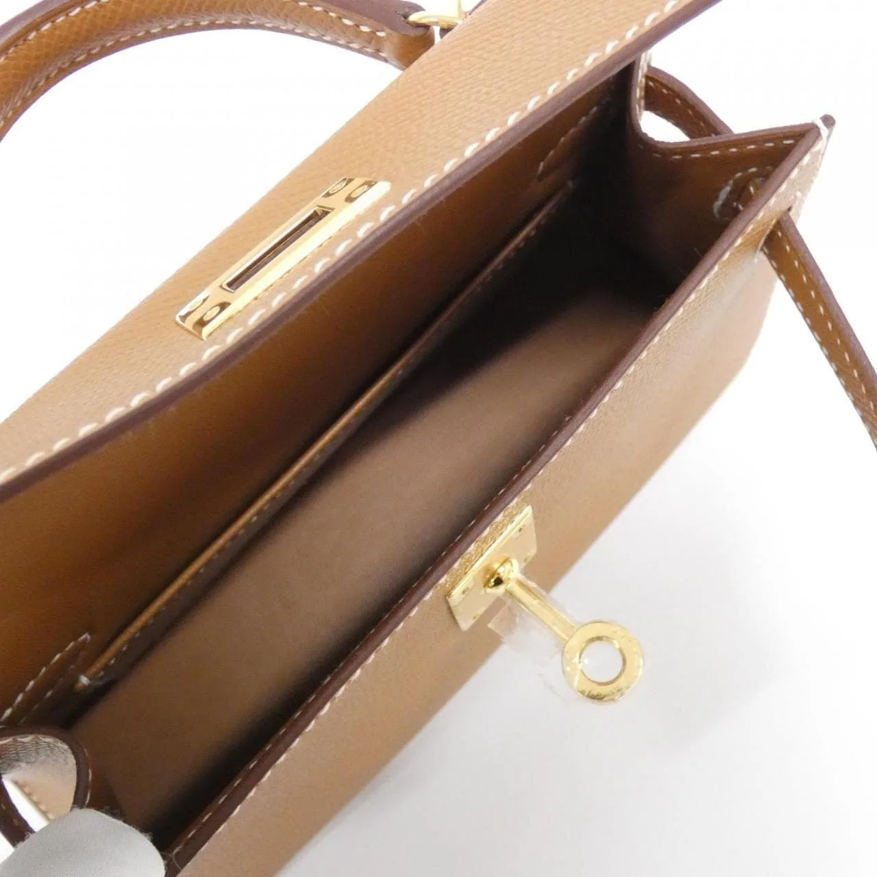 HERMES Kelly 071302CC Handbag Epsom Gold Epsom Leather Unused - Thumbnail 5