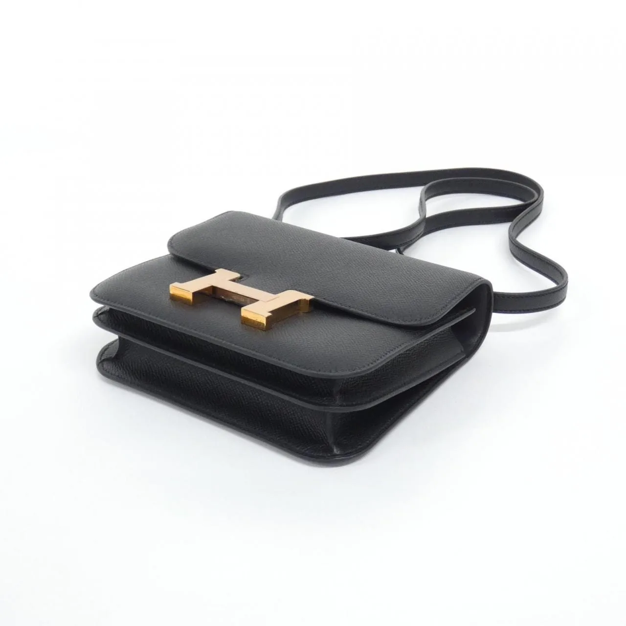 HERMES Constance 083905CD Shoulder Epsom Black Epsom Leather Rank A - Thumbnail 3