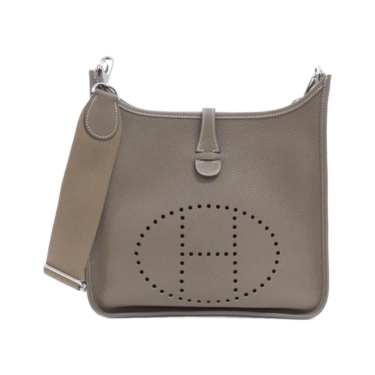 HERMES Evelyne 056277CK Shoulder Clemence Etoupe