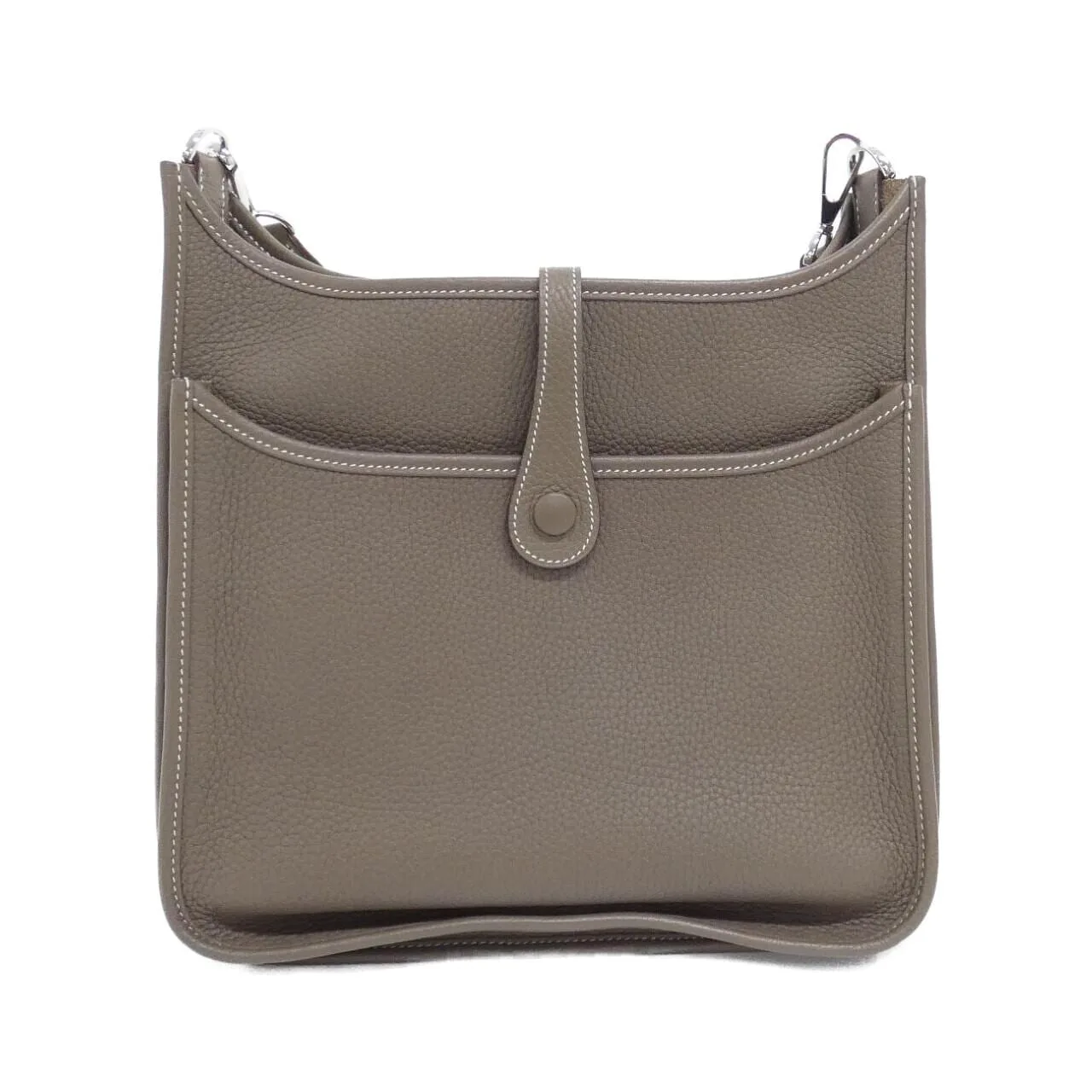 HERMES Evelyne 056277CK Shoulder Clemence Etoupe Clemence Leather Rank A - Thumbnail 2