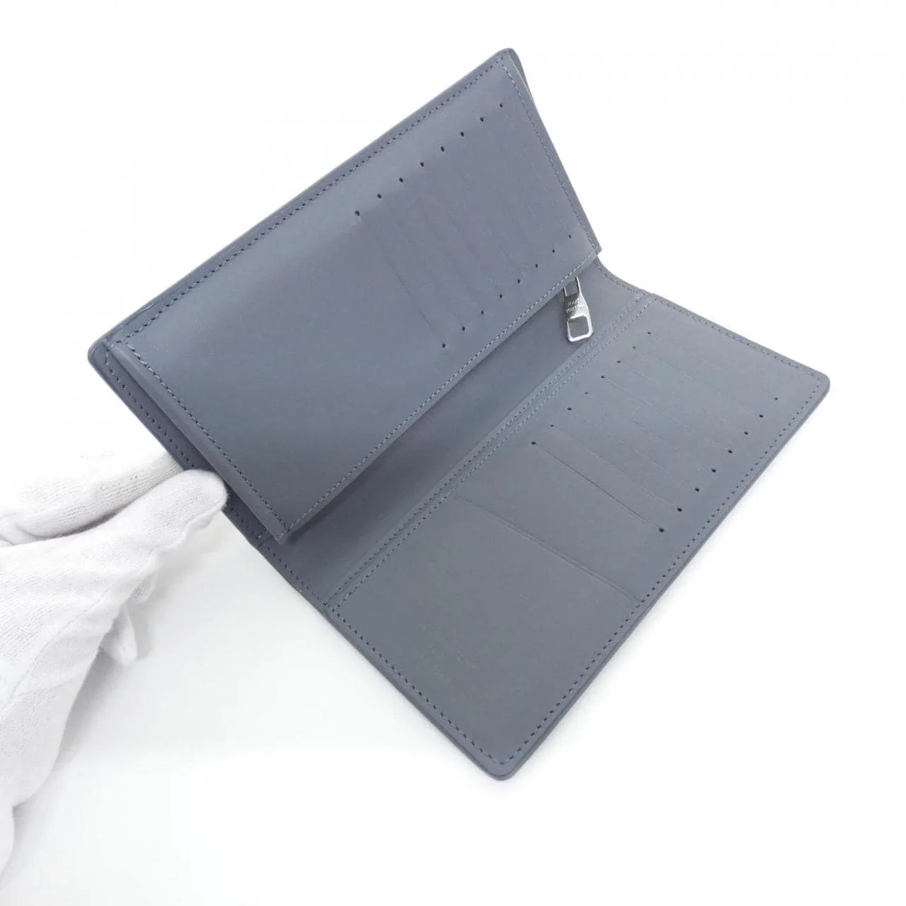 LOUIS VUITTON M25941 Wallet Lambskin Blue Lambskin Rank A - Thumbnail 4