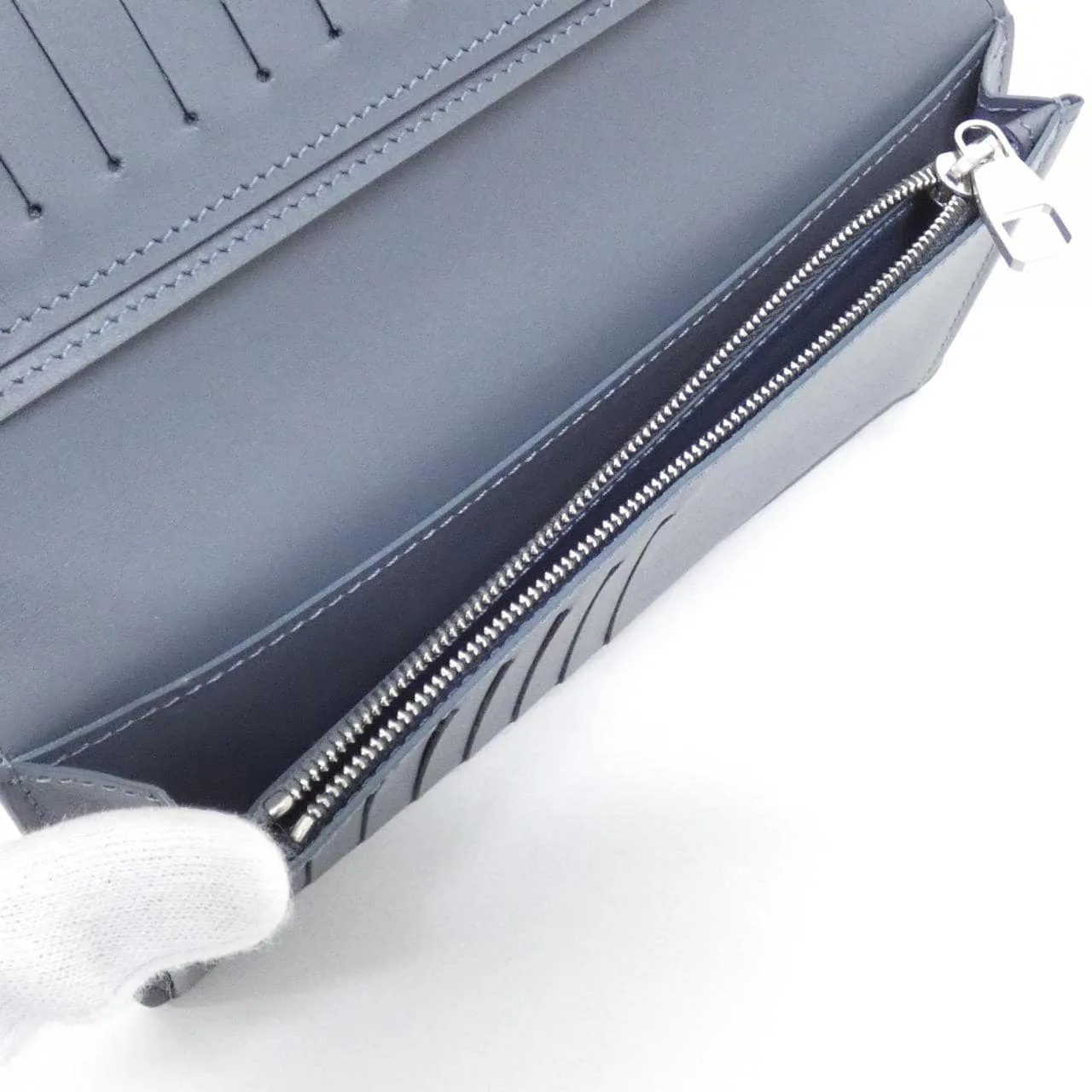 LOUIS VUITTON M25941 Wallet Lambskin Blue Lambskin Rank A - Thumbnail 7