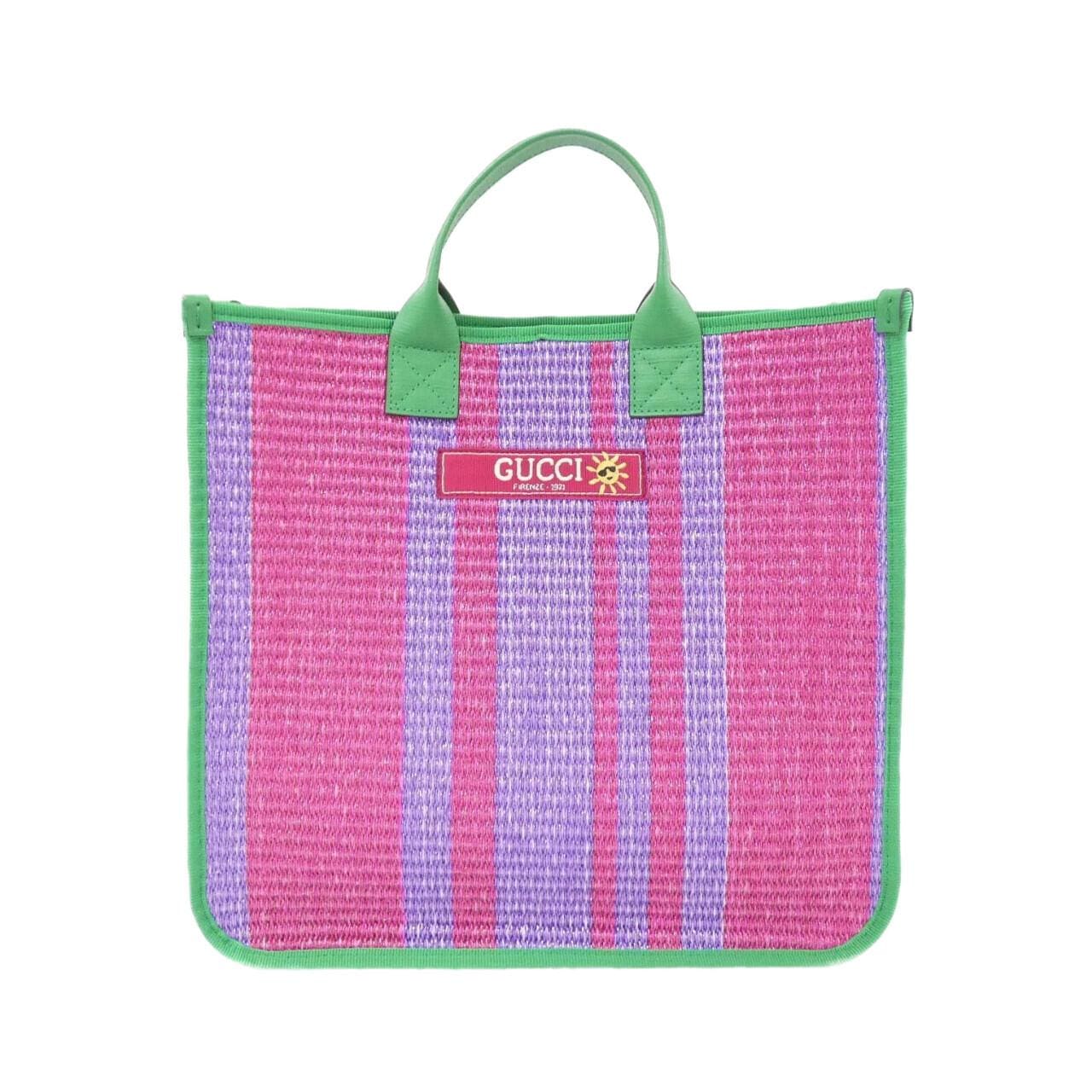 GUCCI 605831 FABYX Handbag Canvas