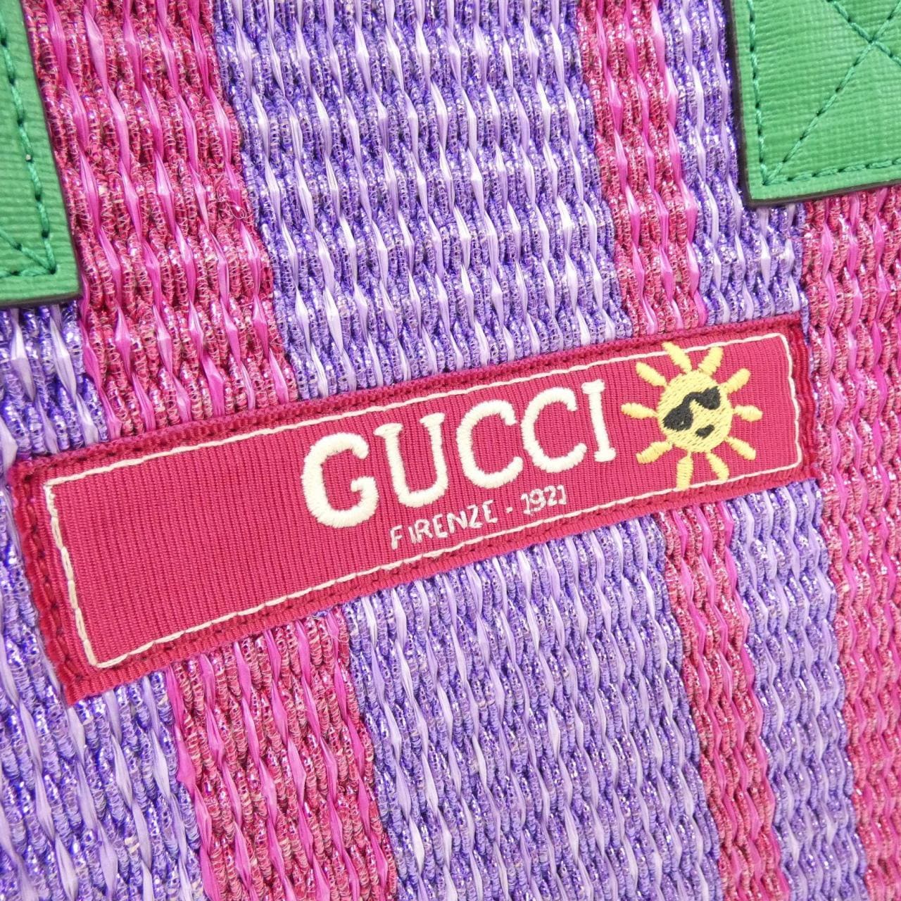 GUCCI 605831 FABYX Handbag Canvas 5