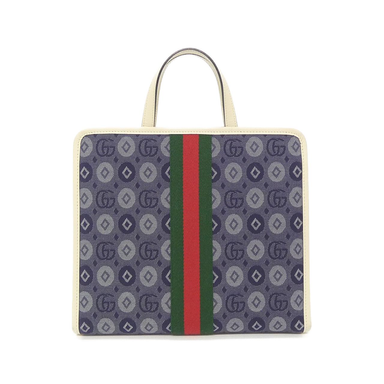 GUCCI 605614 FAC38 Handbag Denim