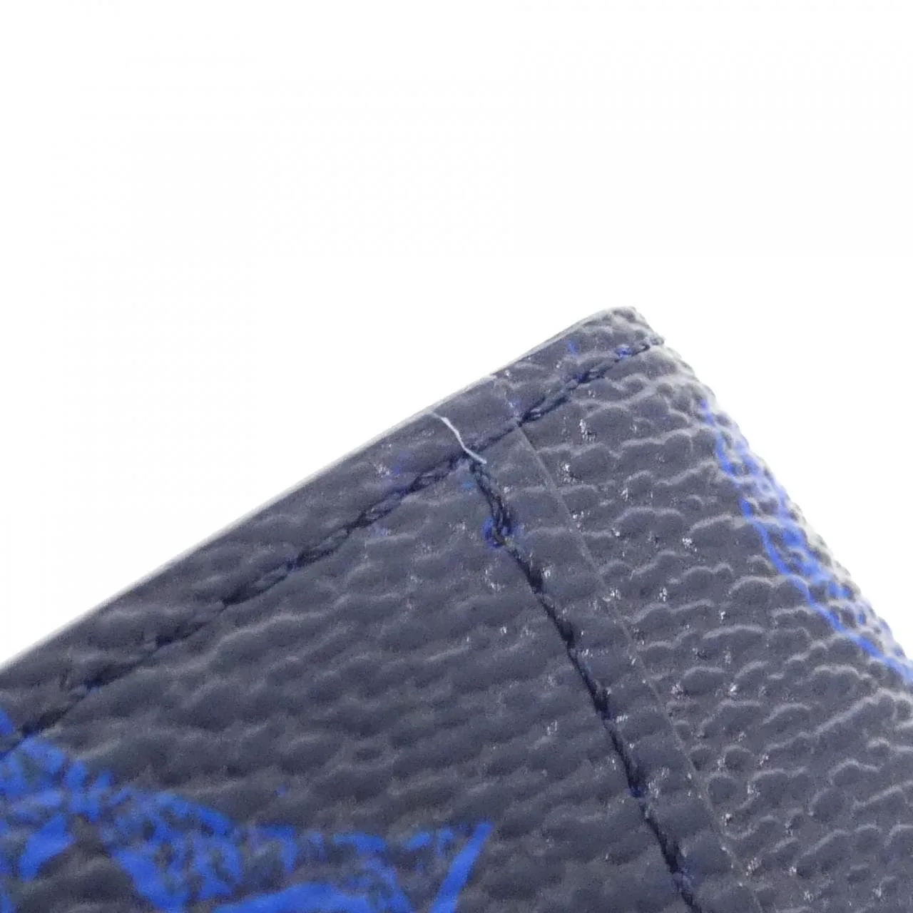 LOUIS VUITTON M80799 Card Case Canvas Blue Canvas Rank A - Thumbnail 3