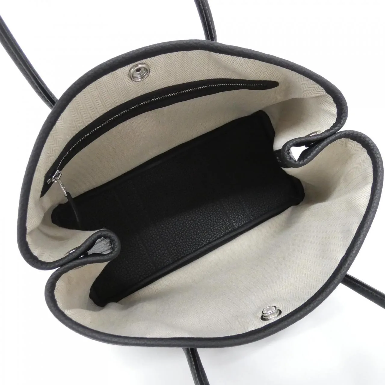 HERMES Garden Party 051568CK Tote Black Unused - Thumbnail 4