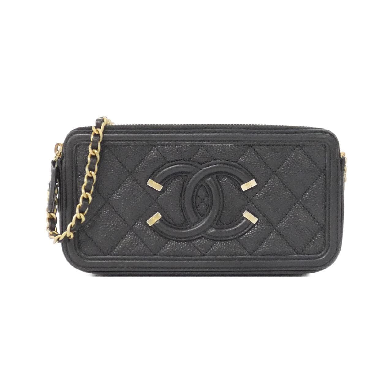 CHANEL 84450 Wallet Grained Calfskin