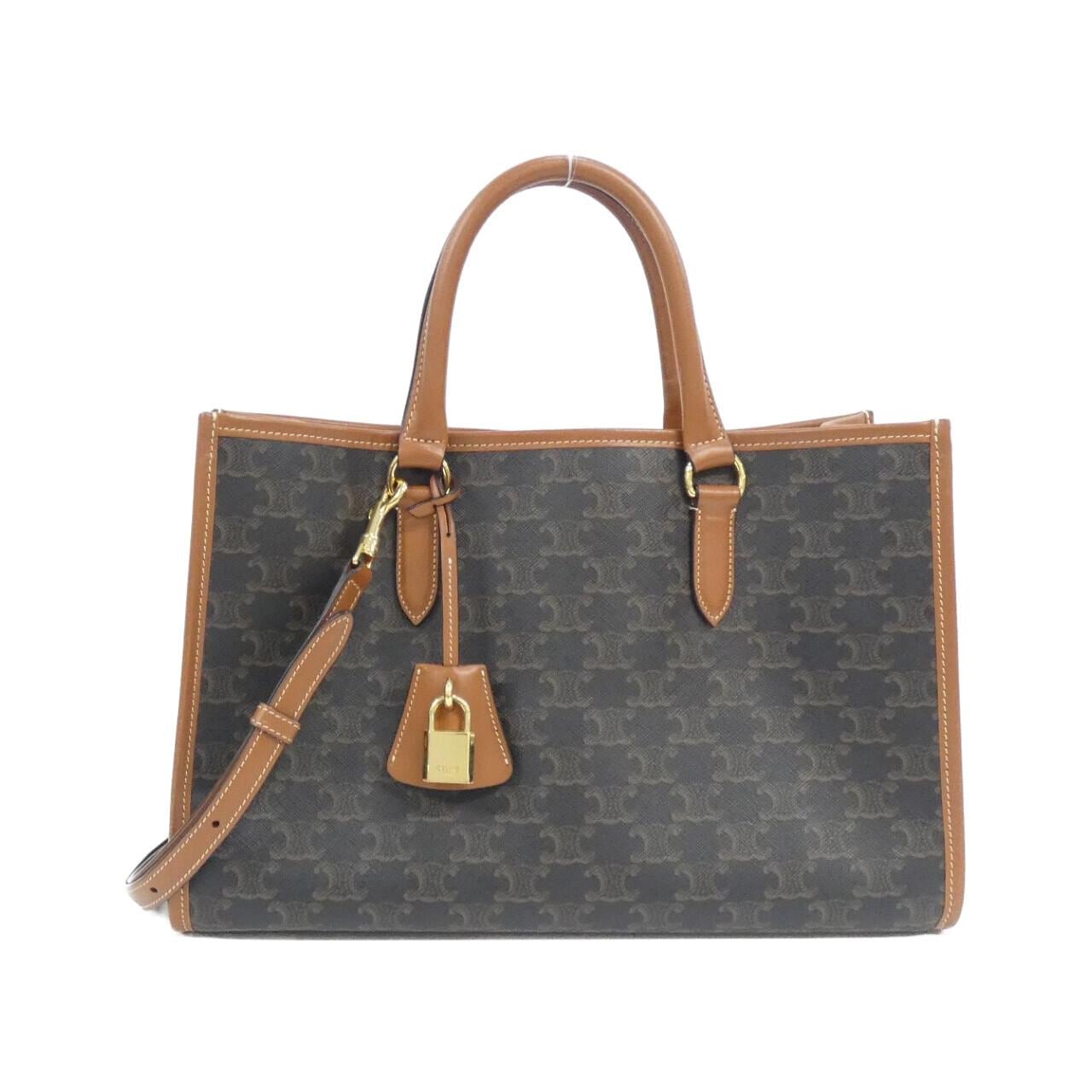 CELINE Cabas 199742BZJ Handbag Canvas