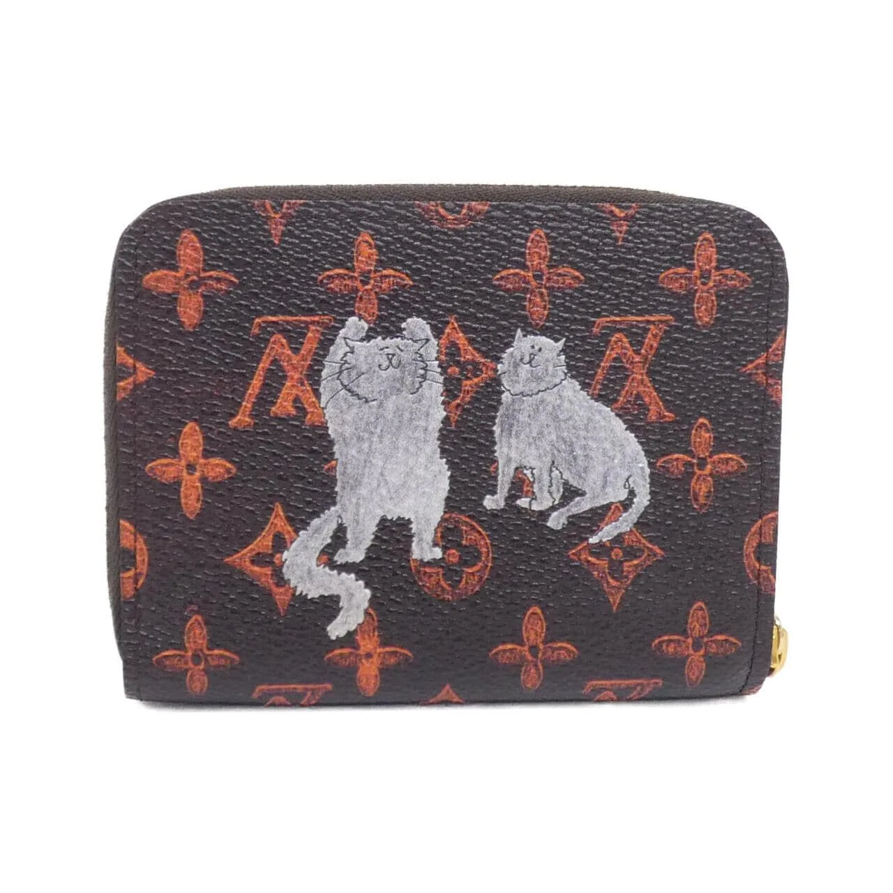 LOUIS VUITTON M63883 Coin Case Lambskin Brown Lambskin Rank A - Thumbnail 2