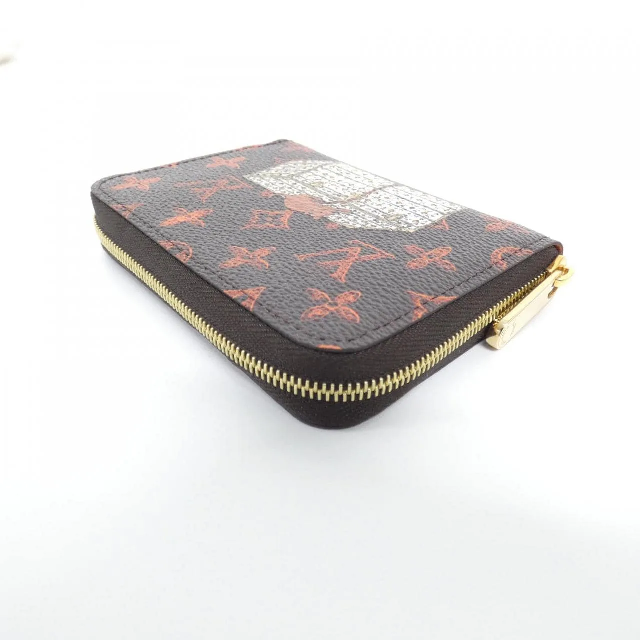 LOUIS VUITTON M63883 Coin Case Lambskin Brown Lambskin Rank A - Thumbnail 3