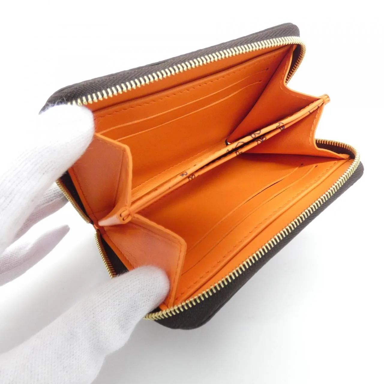 LOUIS VUITTON M63883 Coin Case Lambskin Brown Lambskin Rank A - Thumbnail 6