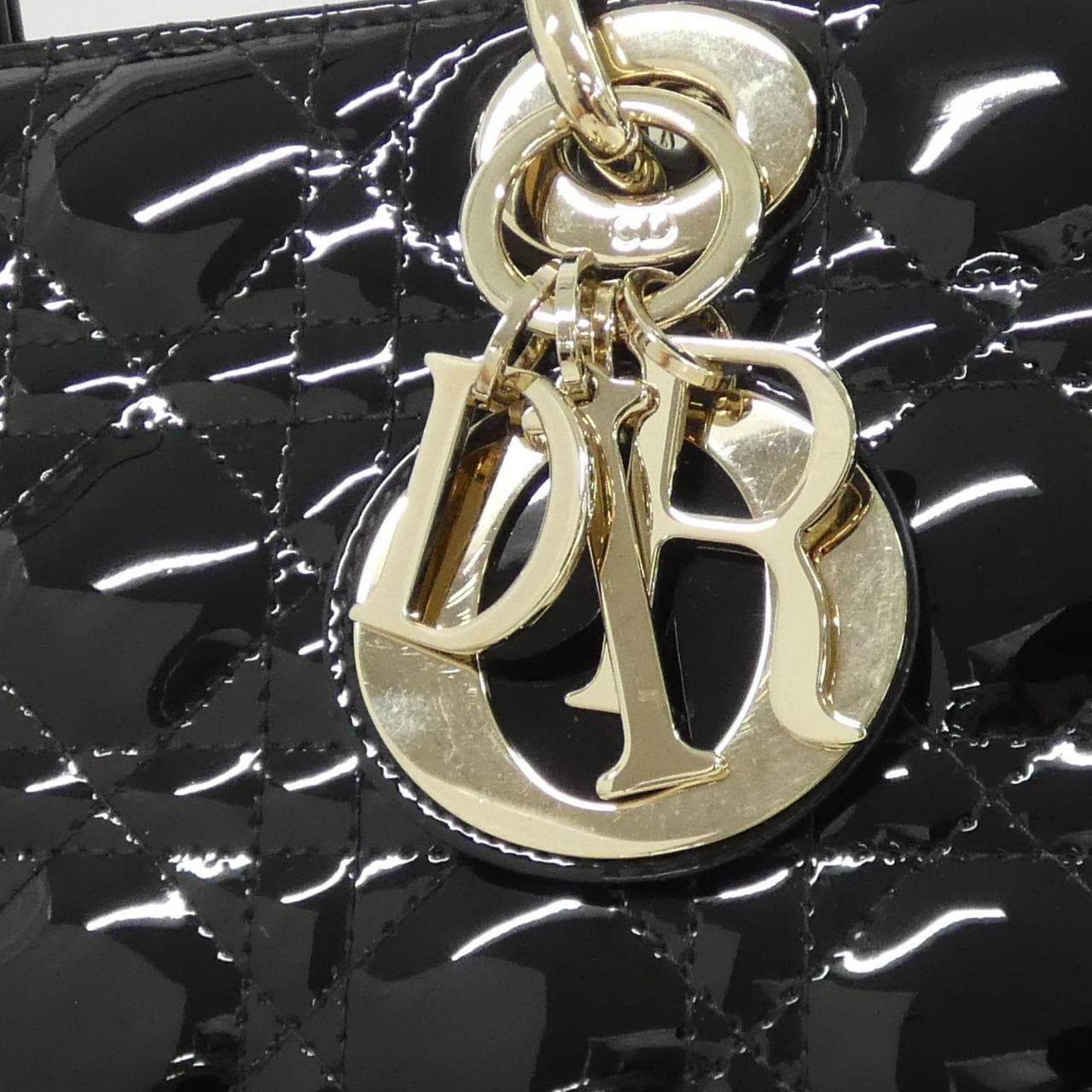DIOR Lady D-Joy M0540OWCB 手提包 漆皮 4