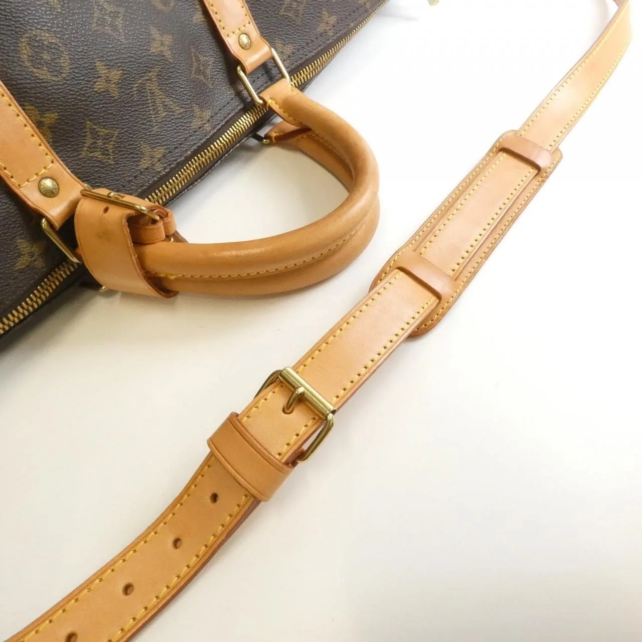 LOUIS VUITTON Keepall M41412 Boston Monogram Black Monogram Rank B - Thumbnail 7