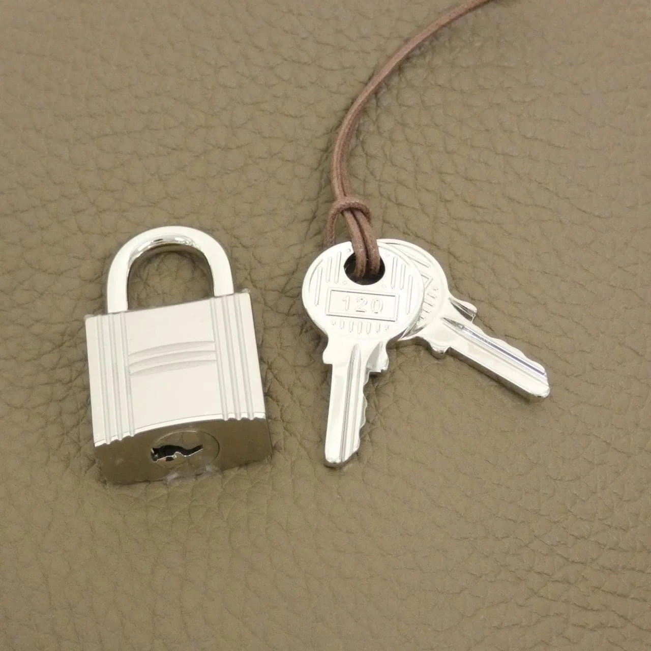 HERMES Picotin 056289CK Handbag Clemence Etoupe Clemence Leather Unused - Thumbnail 3