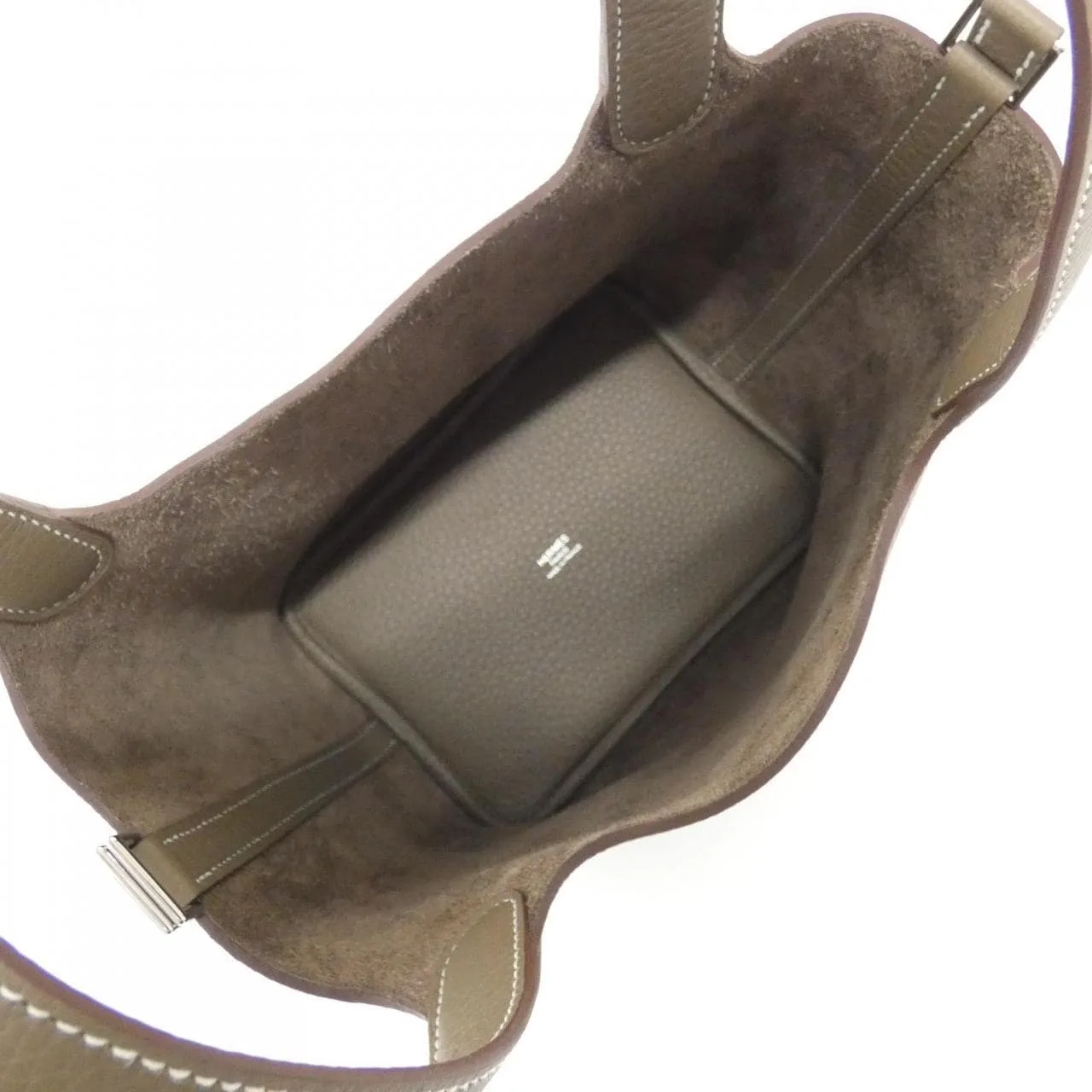 HERMES Picotin 056289CK Handbag Clemence Etoupe Clemence Leather Unused - Thumbnail 5