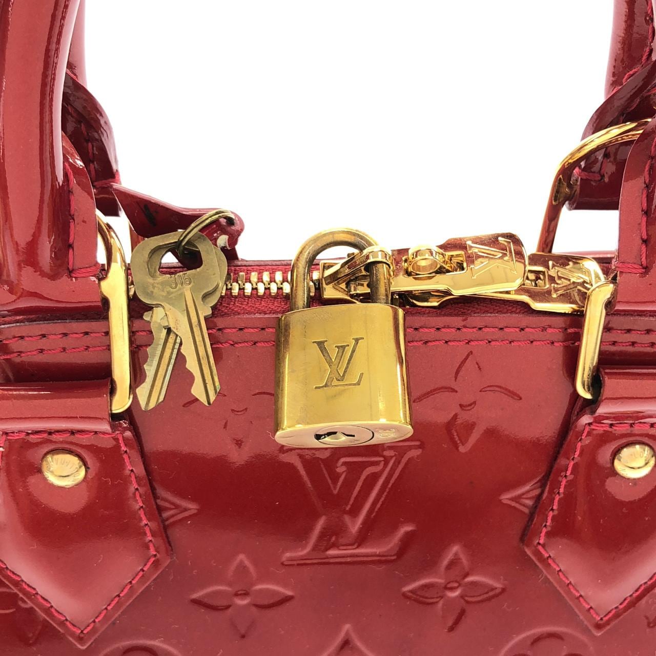 LOUIS VUITTON Alma M91606 手提包 Vernis 漆皮 4