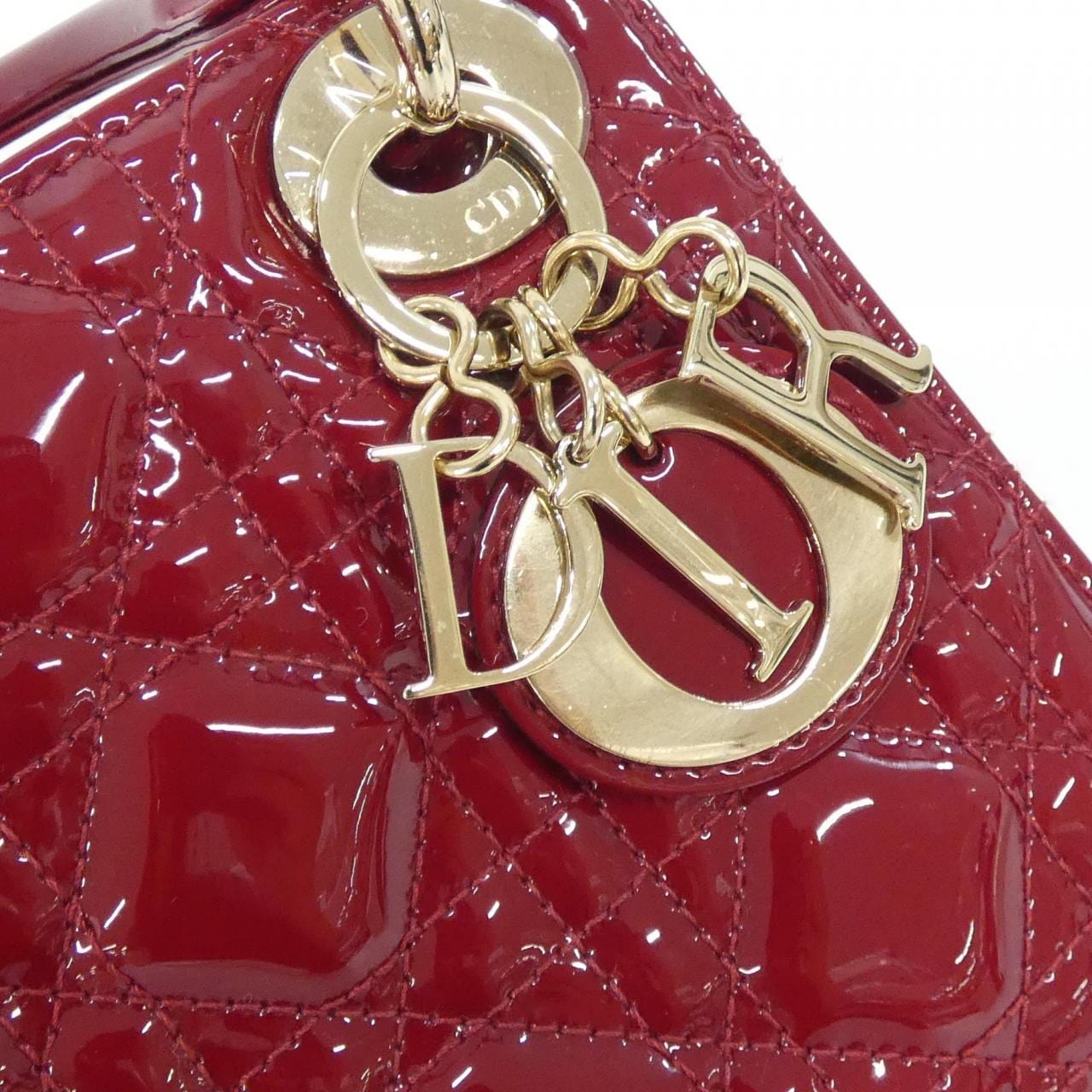 DIOR Lady Dior M0505OWCB Handbag Patent Leather 4