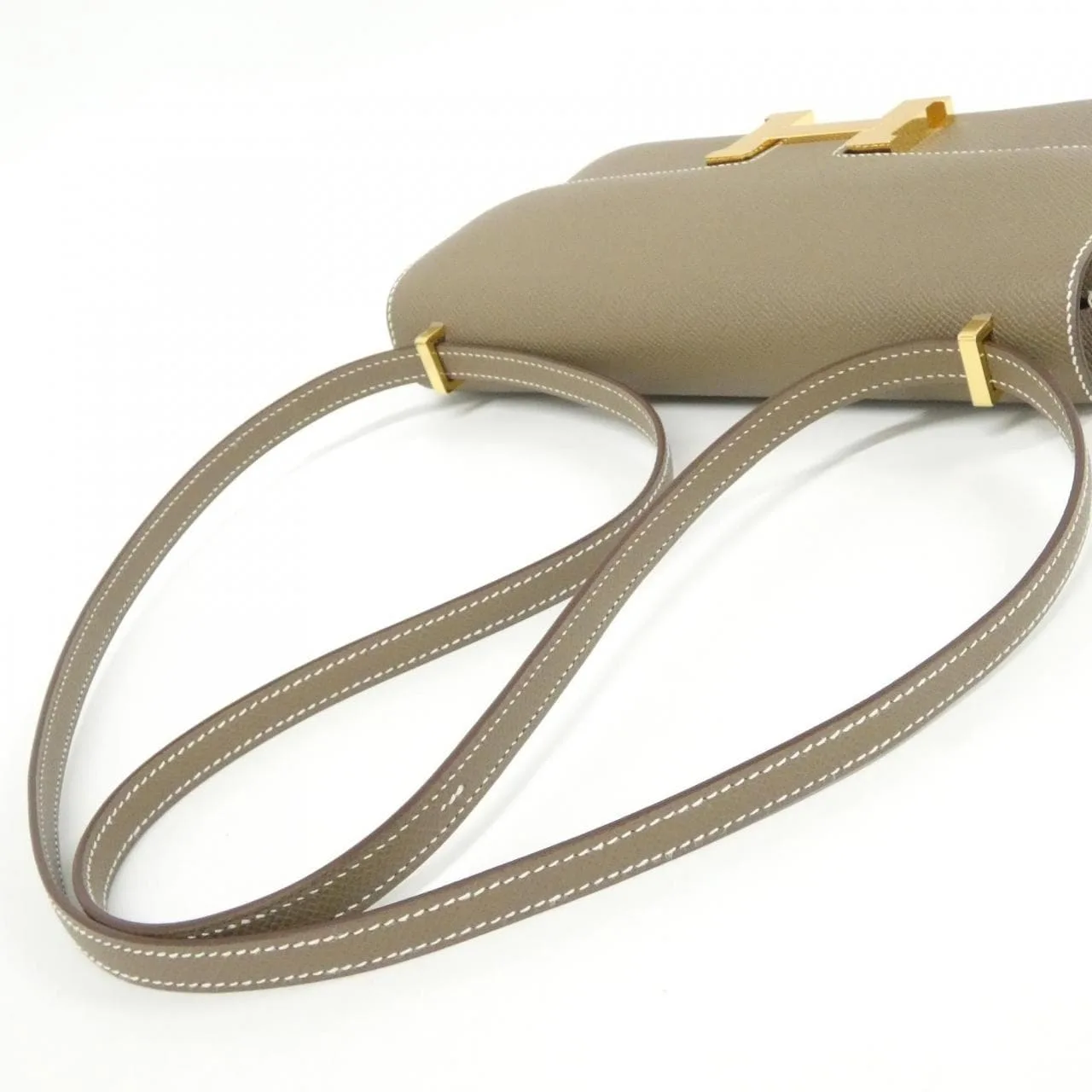 HERMES Constance 085425CC Shoulder Epsom Etoupe Epsom Leather Unused - Thumbnail 4