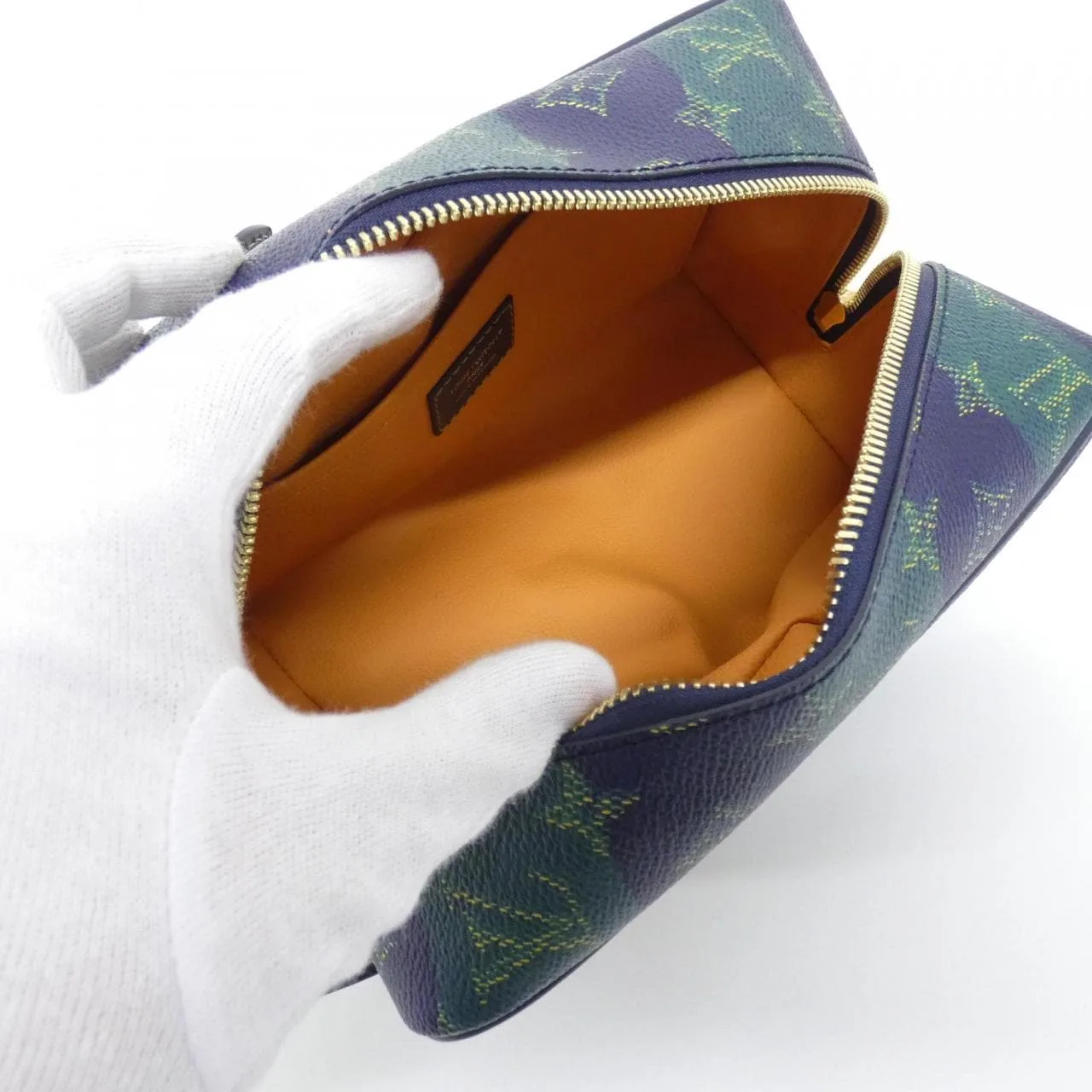 LOUIS VUITTON M25902 Pouch Monogram Blue Monogram Rank A - Thumbnail 5