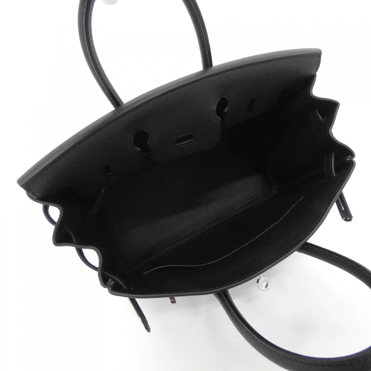 HERMES Birkin 041344CK Handbag Togo Black Togo Leather Unused - Thumbnail 6