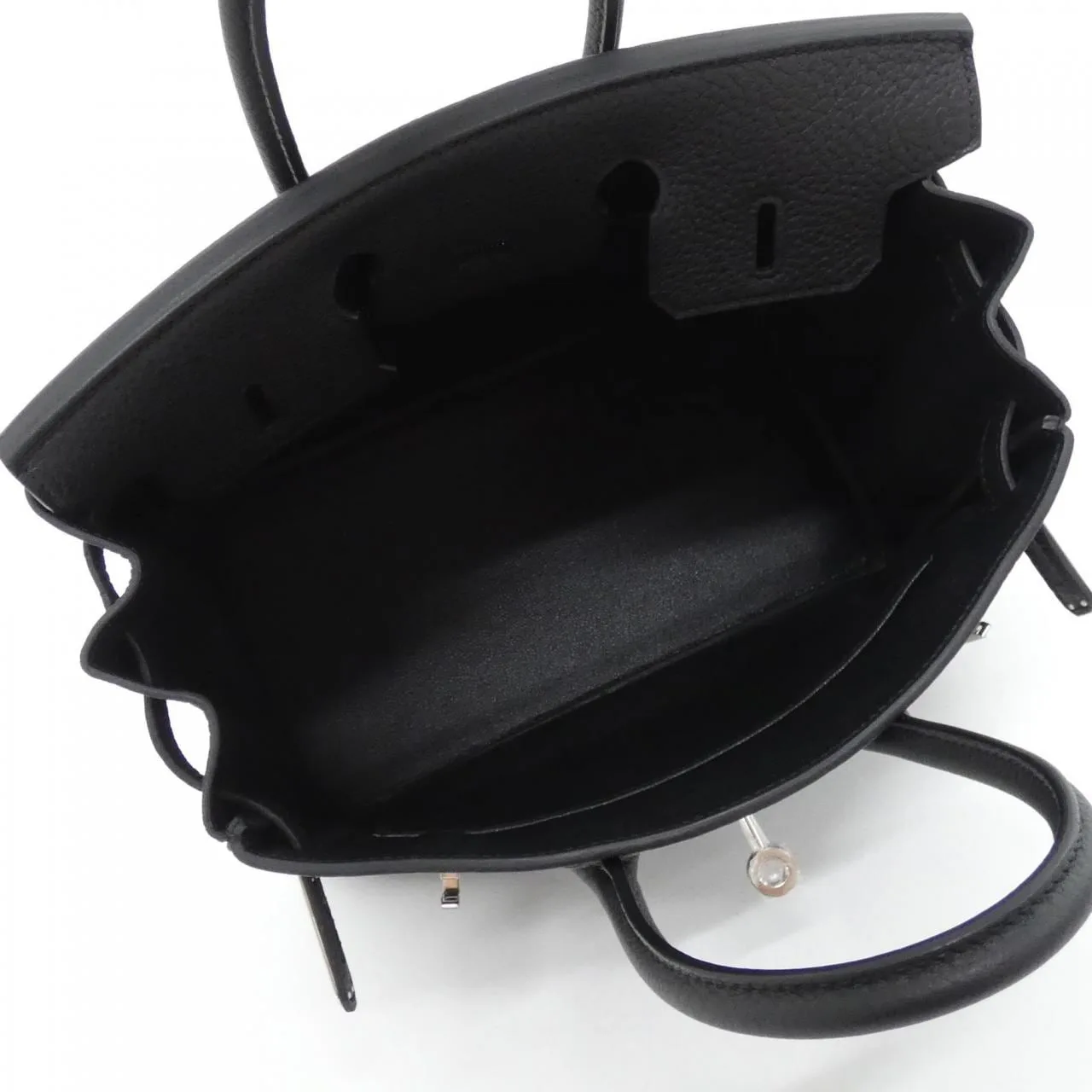 HERMES Birkin 041344CK Handbag Togo Black Togo Leather Unused - Thumbnail 6