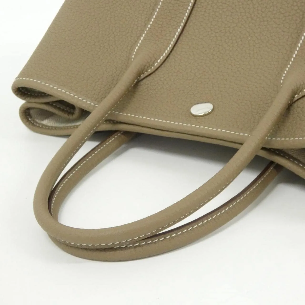 HERMES Garden Party 051568CK Tote Etoupe Unused - Thumbnail 3