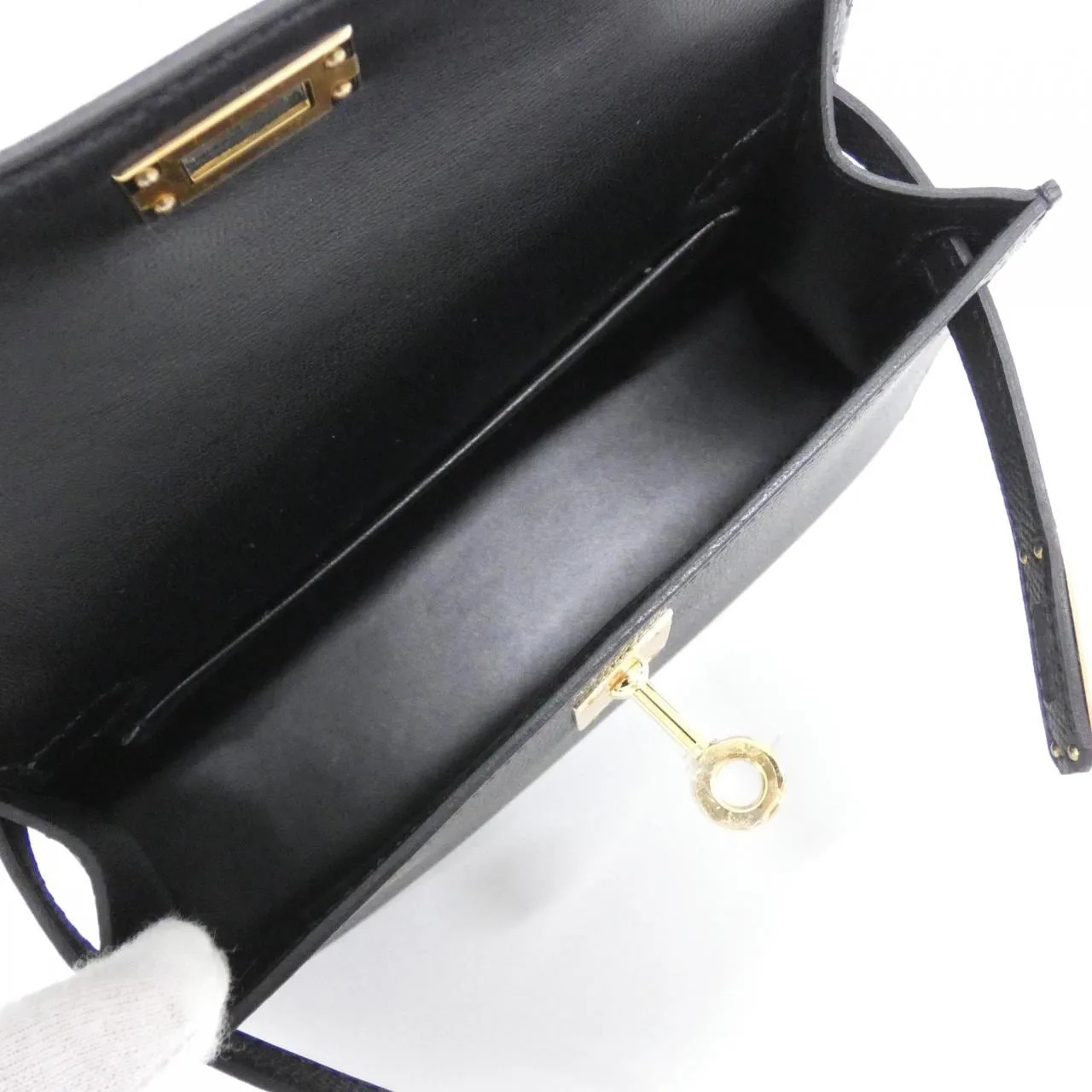 HERMES Kelly 071302CC Handbag Epsom Black Epsom Leather Unused - Thumbnail 5