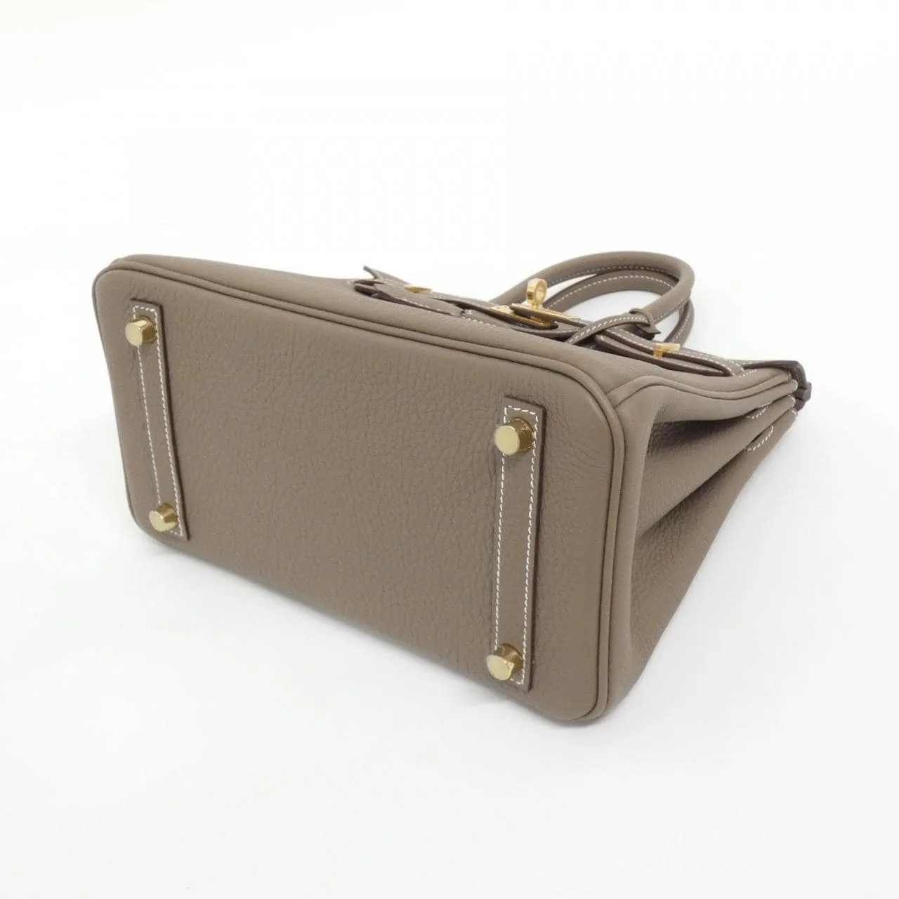 HERMES Birkin 041344CC Handbag Togo Etoupe Togo Leather Unused - Thumbnail 3