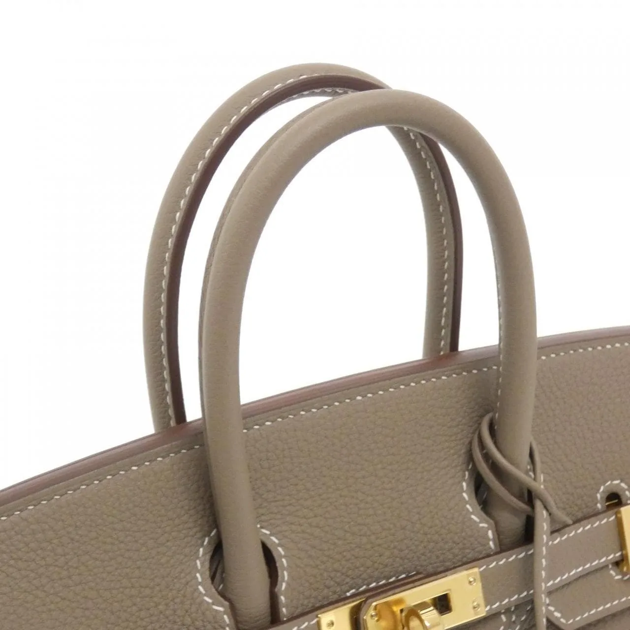 HERMES Birkin 041344CC Handbag Togo Etoupe Togo Leather Unused - Thumbnail 5