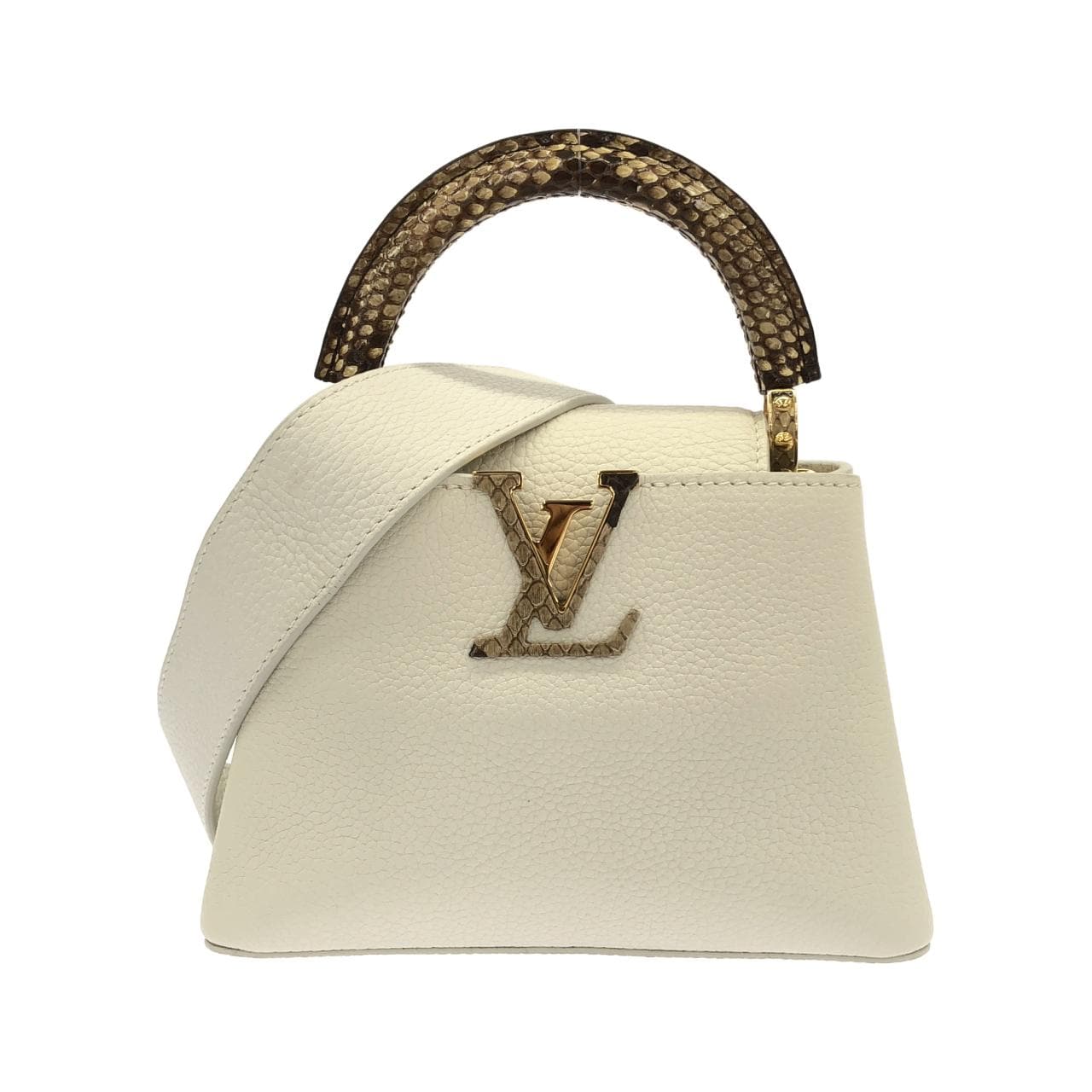 LOUIS VUITTON Capucines N98477 Handbag Leather