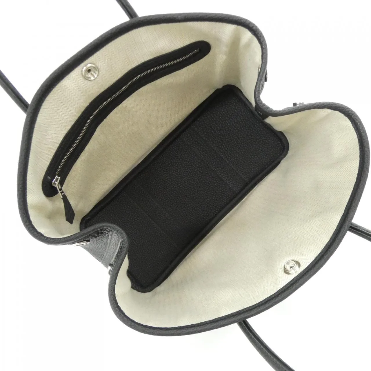 HERMES Garden Party 051568CK Tote Black Unused - Thumbnail 4