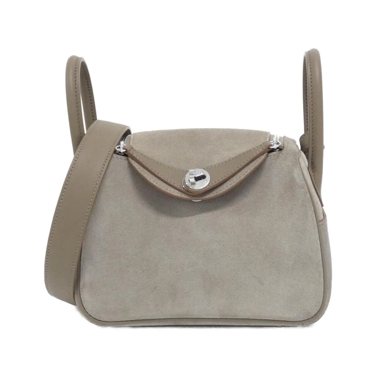 HERMES Lindy 085955CK Shoulder Swift Etoupe