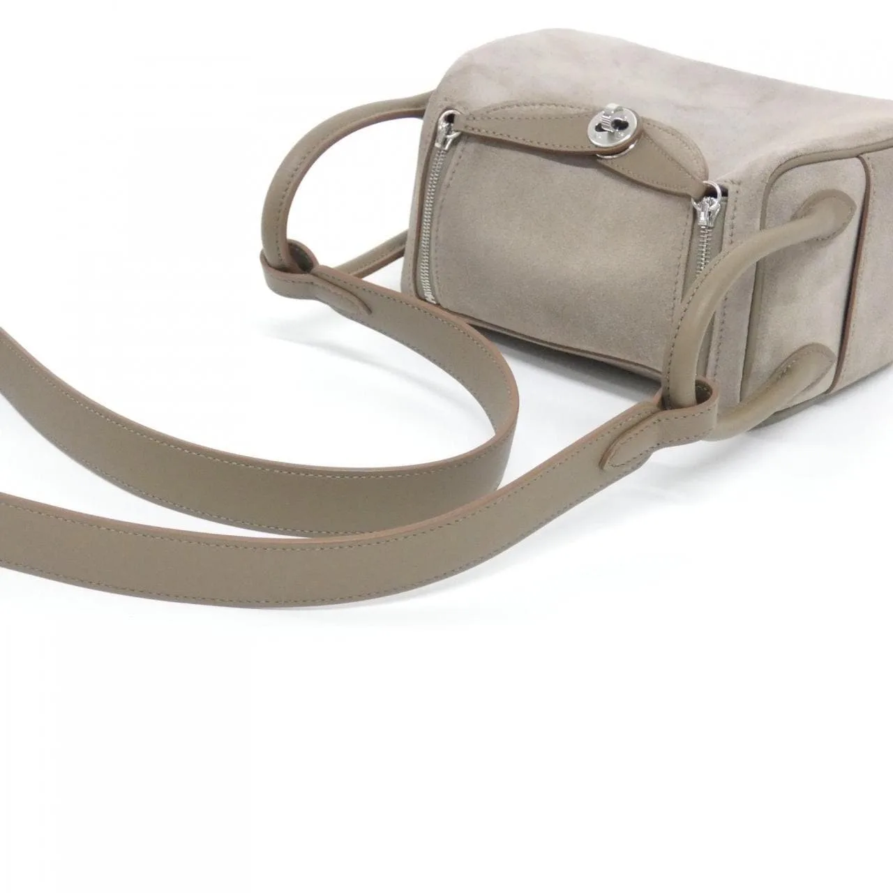 HERMES Lindy 085955CK Shoulder Swift Etoupe Swift Leather Rank A - Thumbnail 4