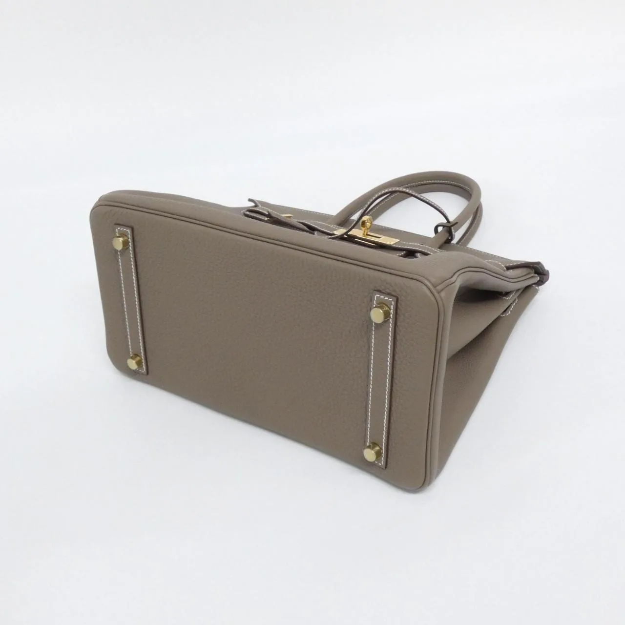 HERMES Birkin 027633CC Handbag Togo Etoupe Togo Leather Unused - Thumbnail 3