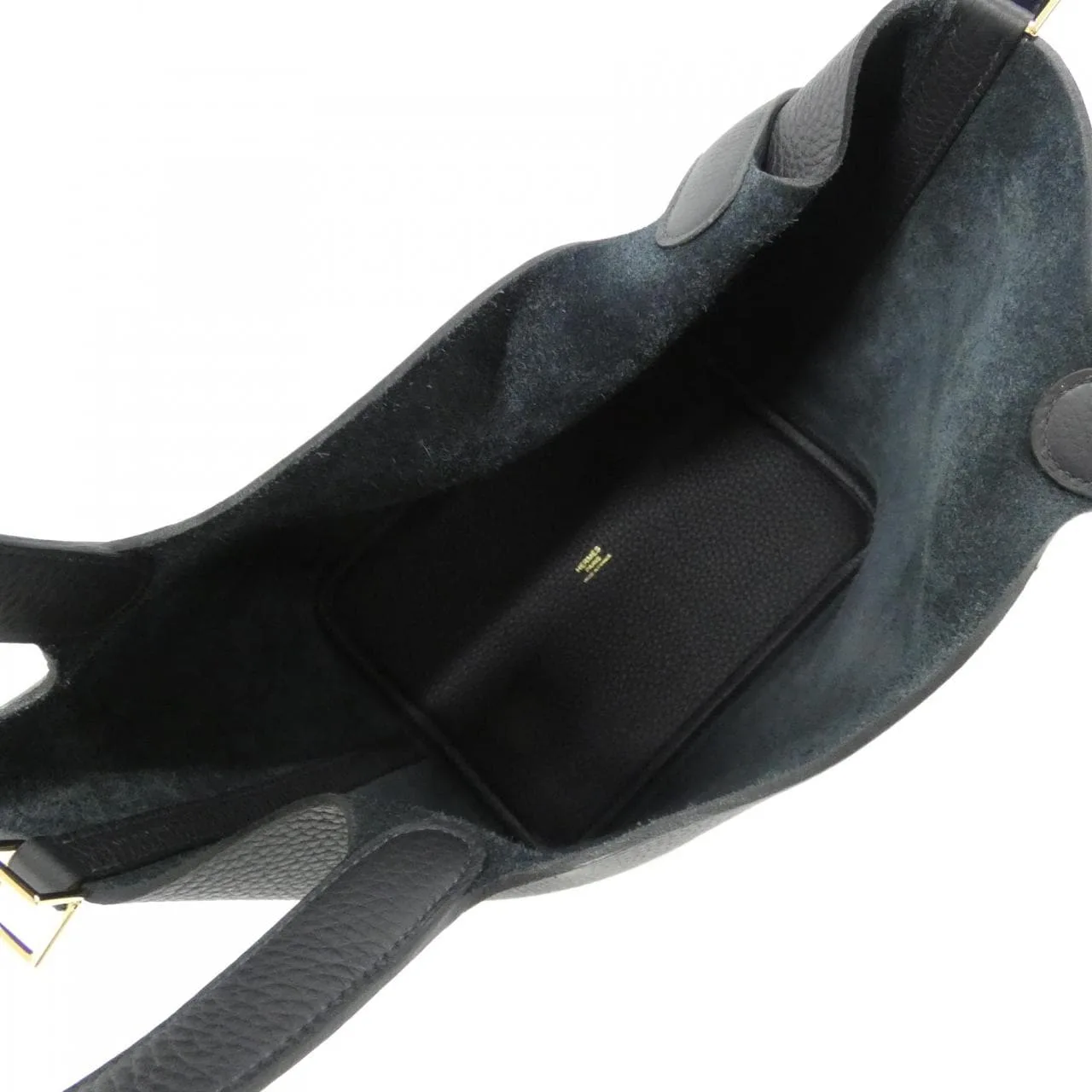 HERMES Picotin 060991CC Handbag Clemence Black Clemence Leather Rank A - Thumbnail 9